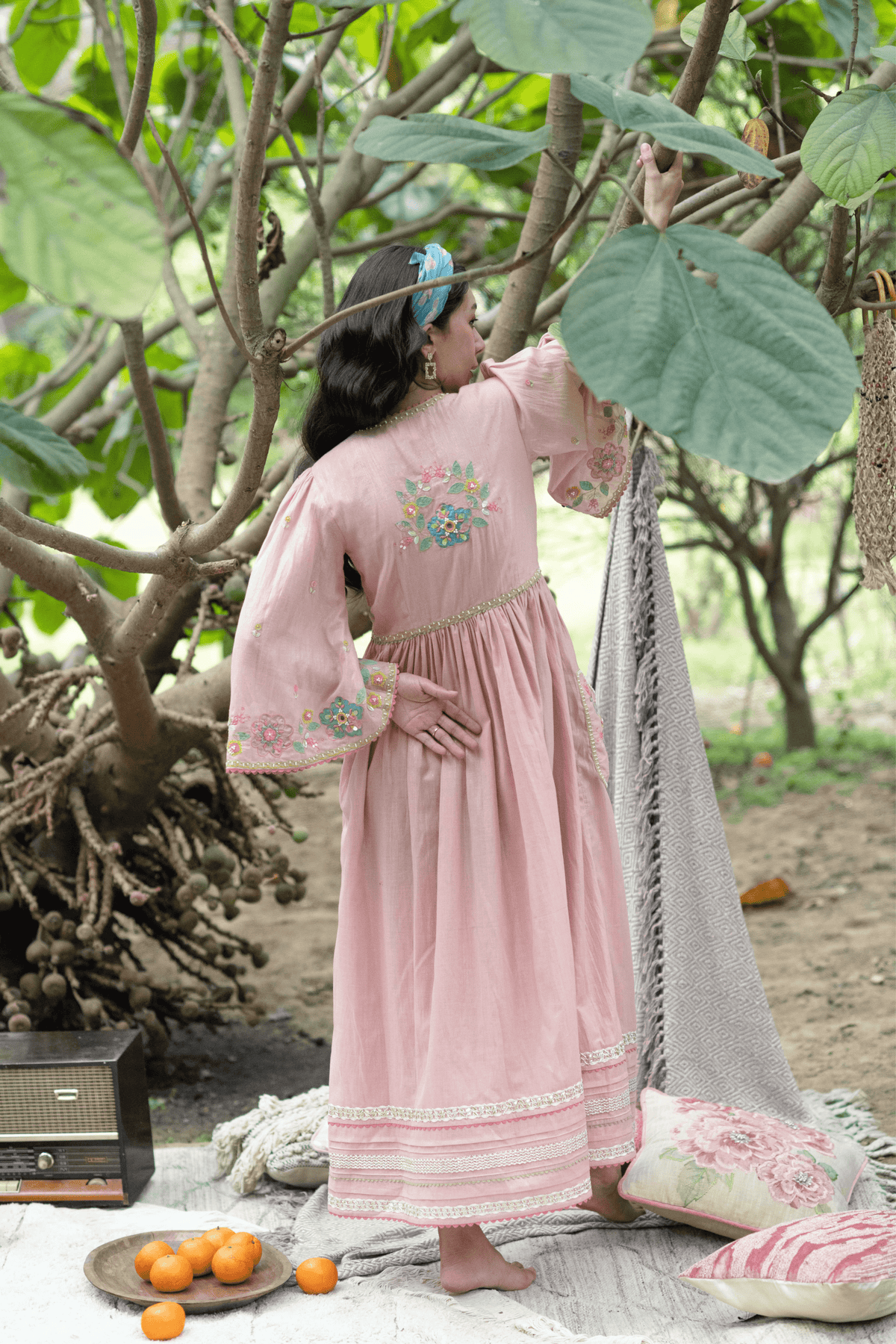 Pink Gypsy Pocket Dress