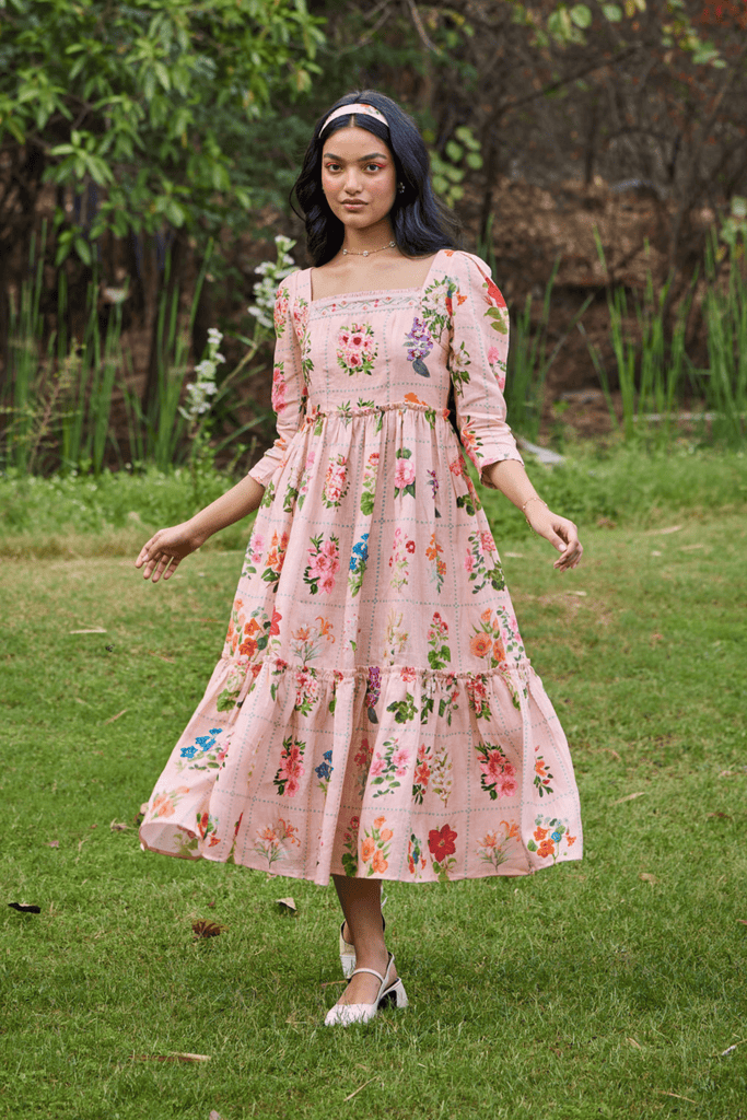 Pozruh By Aiman - Sansa Square Neck Dress - Elahe