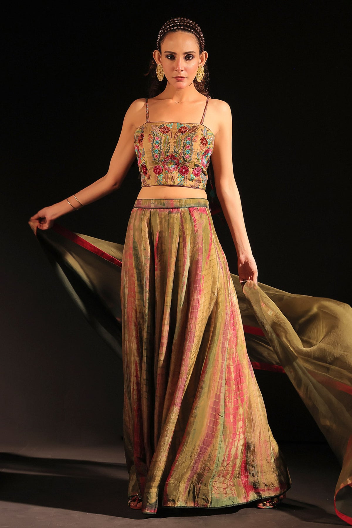 Avantika Lehenga Set in Olive