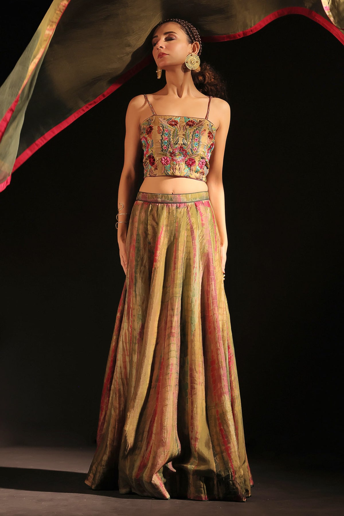 Avantika Lehenga Set in Olive