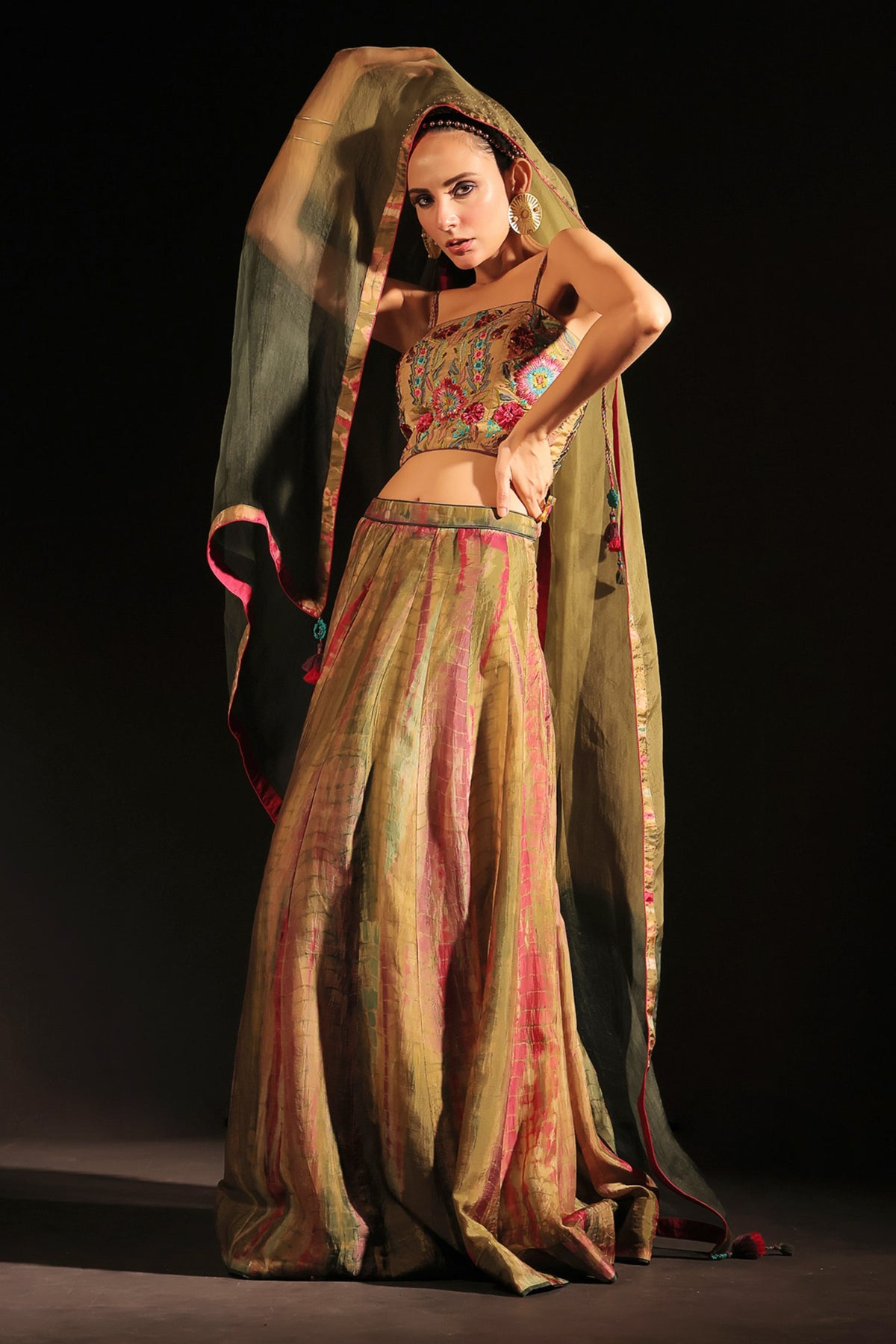 Avantika Lehenga Set in Olive