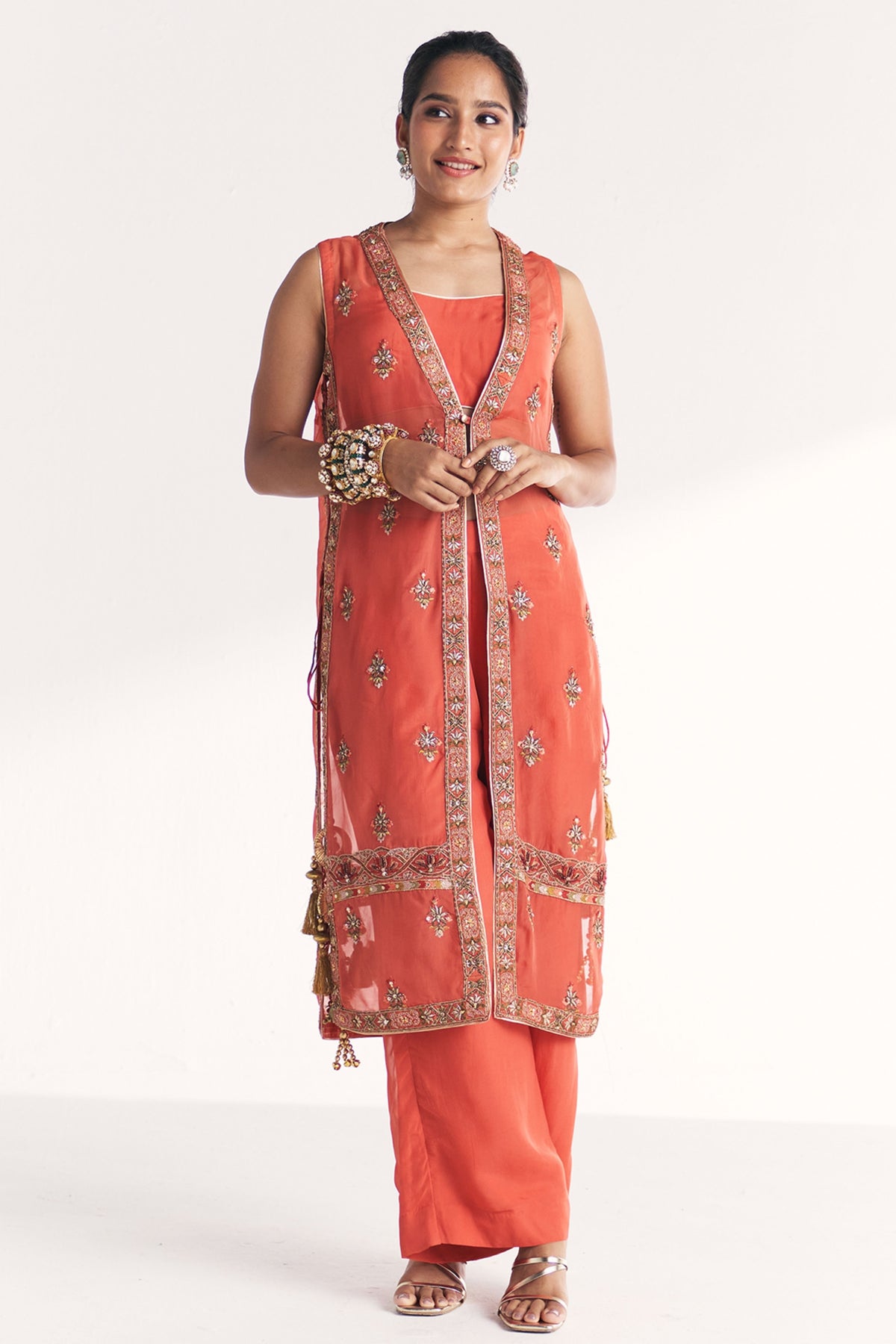 Malang Tangerine Anarkali