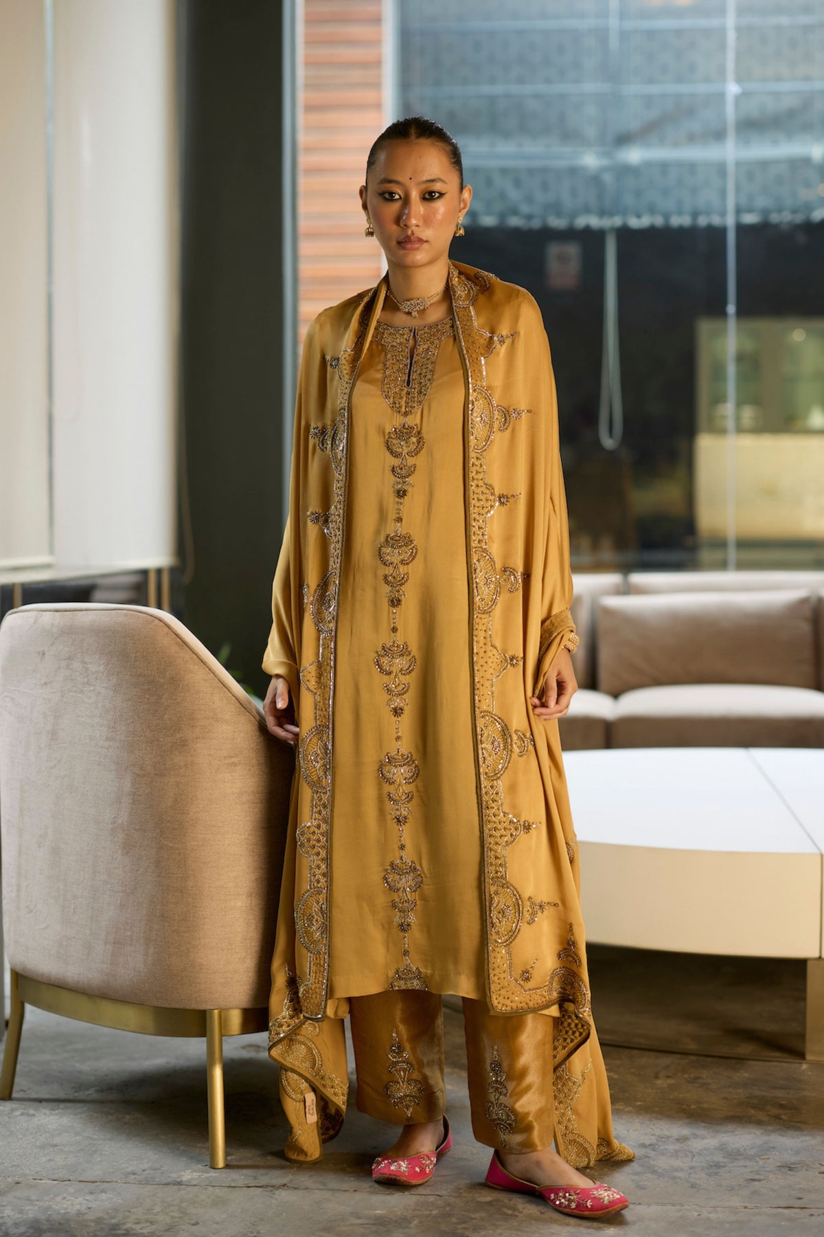 Mustard Prana Kurta Set