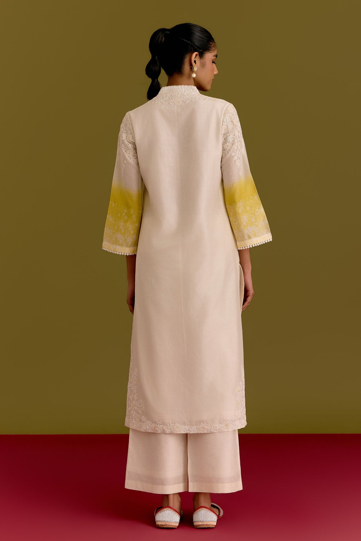 Ivory Yellow Kurta Set