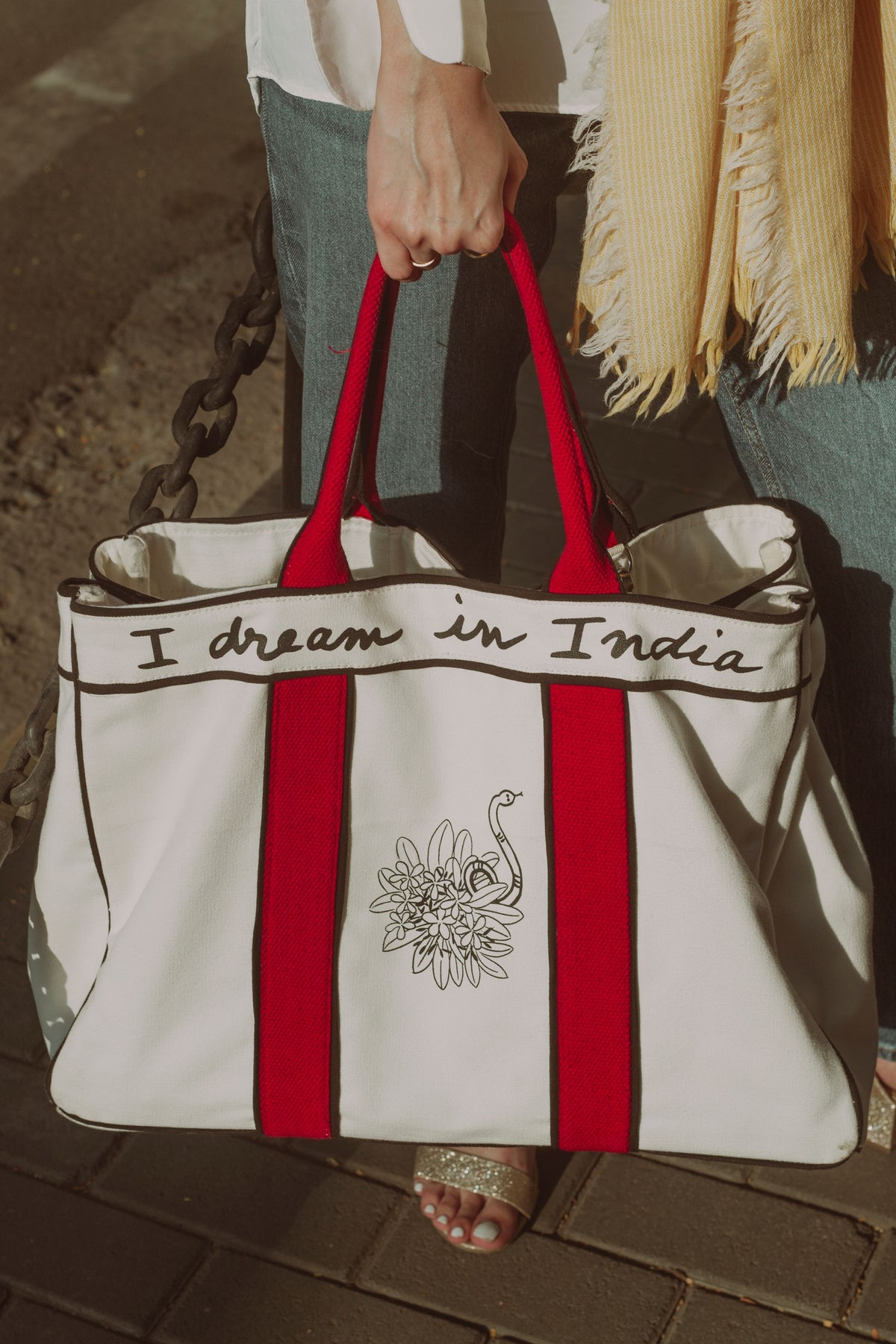 The India Tote in Poppy Red Bag