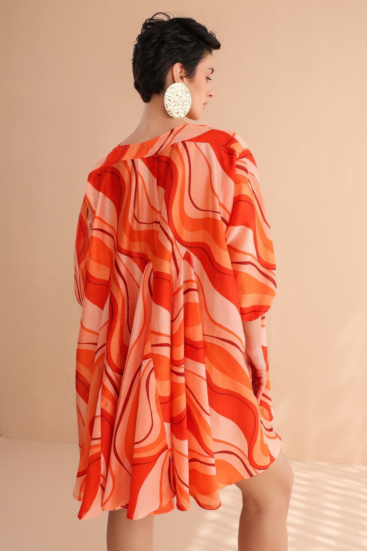 Tangie Wave Mini Dress