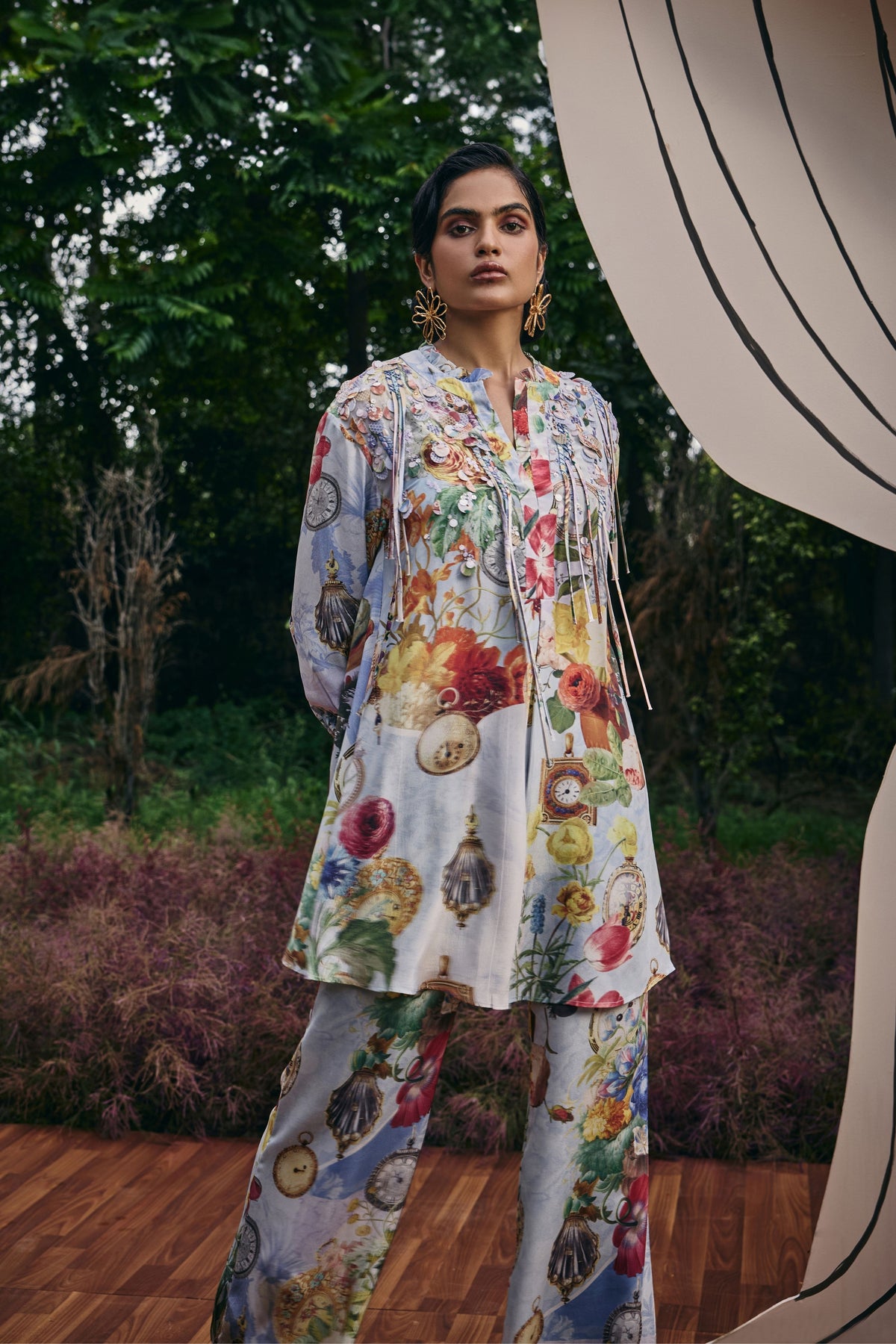 Antiquity Embellished Relaxed Tunic