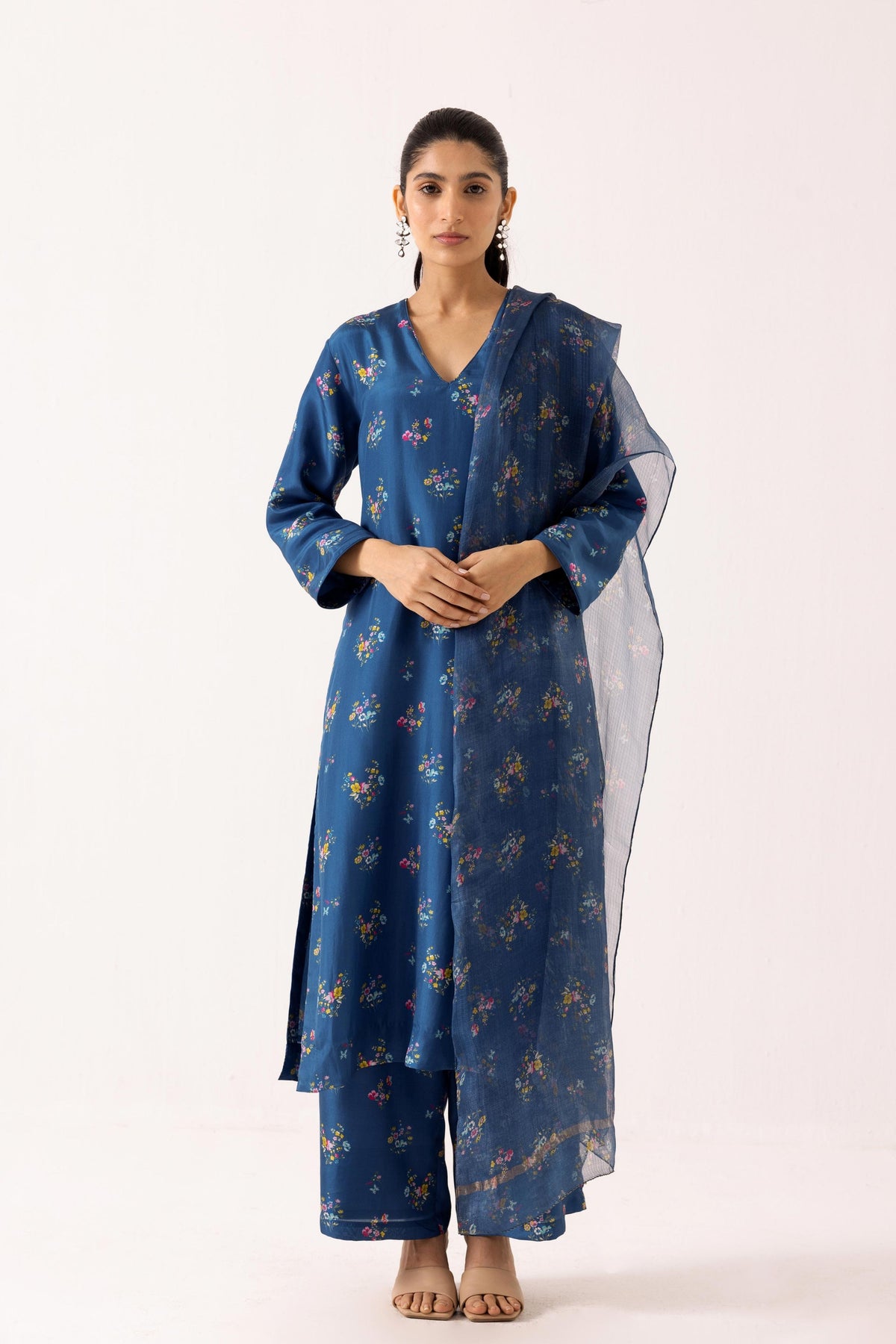 Poppy Blue Kurta Set