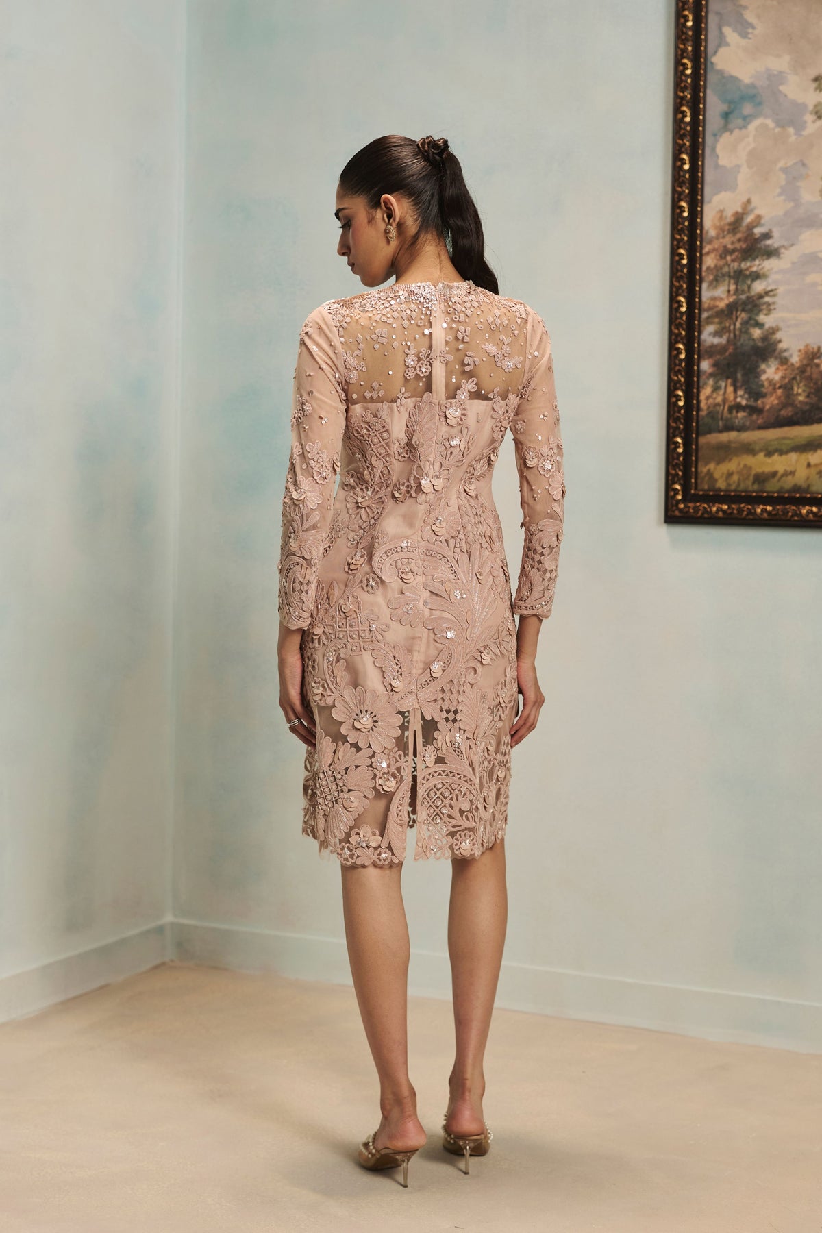 Vienna Rose Gold Tulle Dress