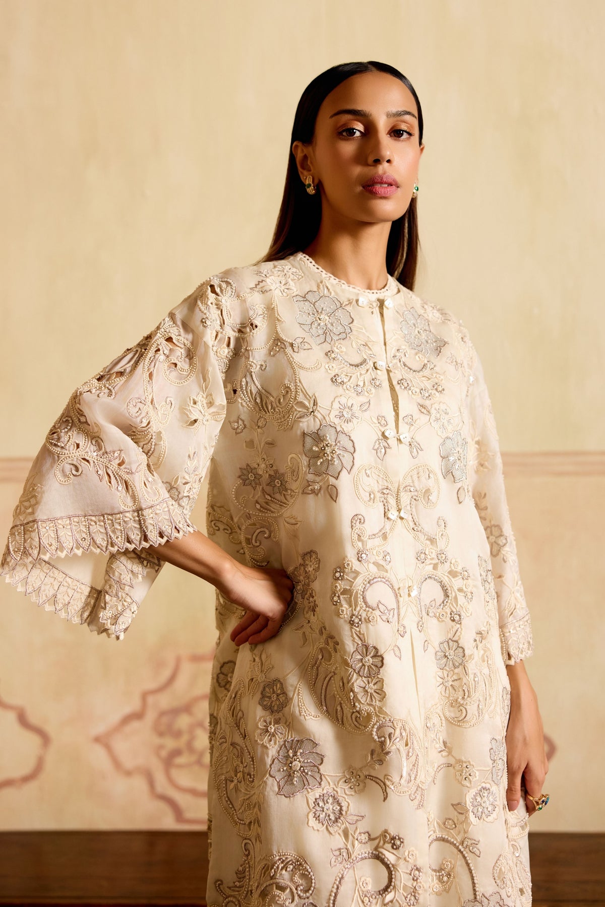 Ivory Embroidered Jacket