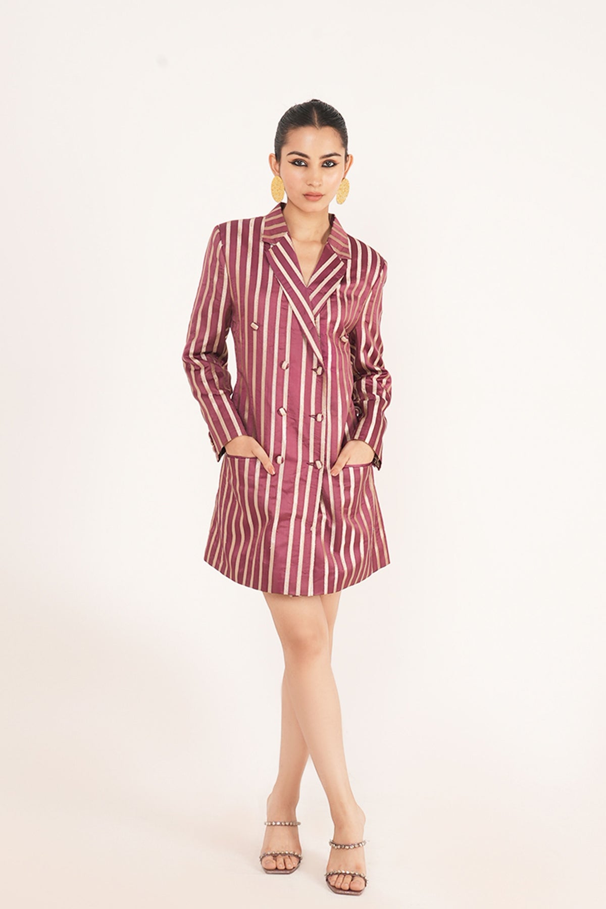 Dusk Blazer Dress in Mauve