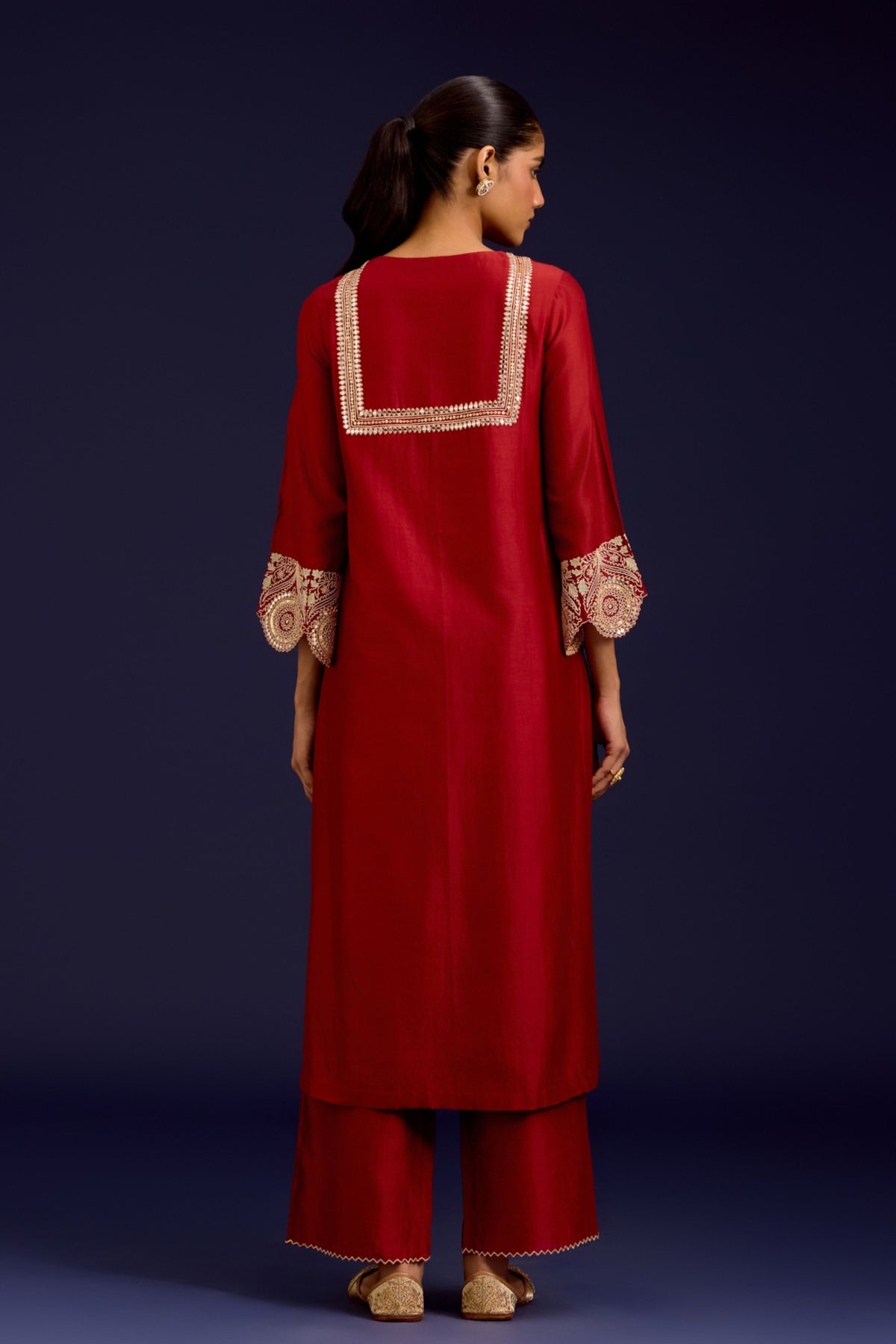 Mirror Embroidered Kurta Set