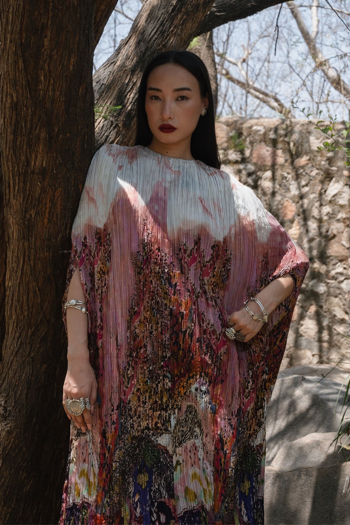 Bloom Rose Pink Kaftan