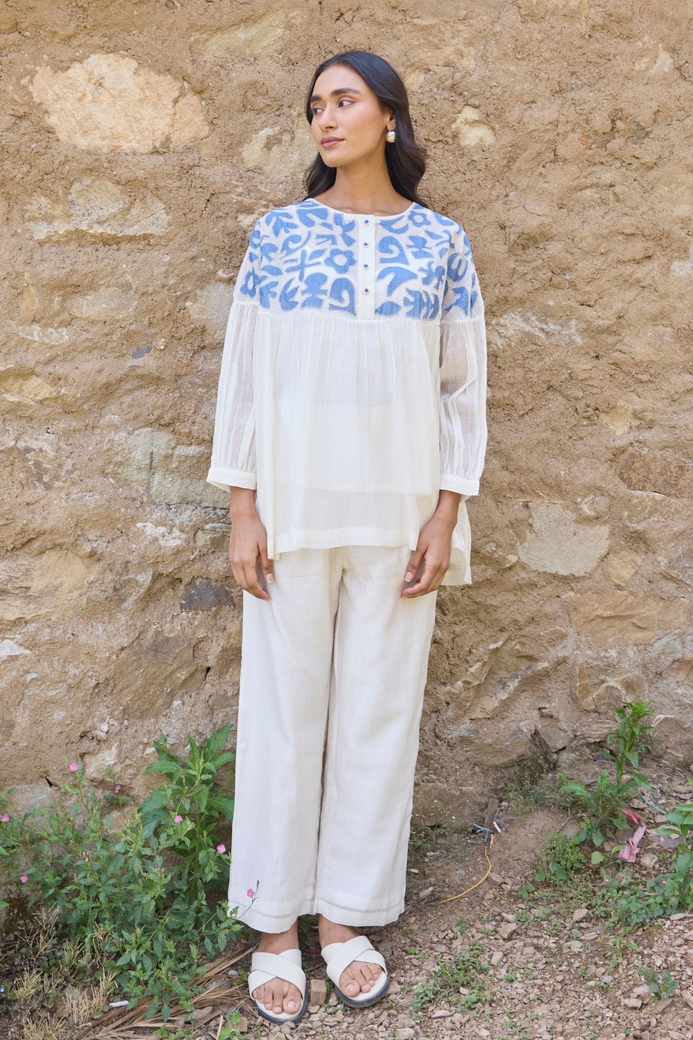 Handcrafted Appliqué Top - Ayaka - Elahe