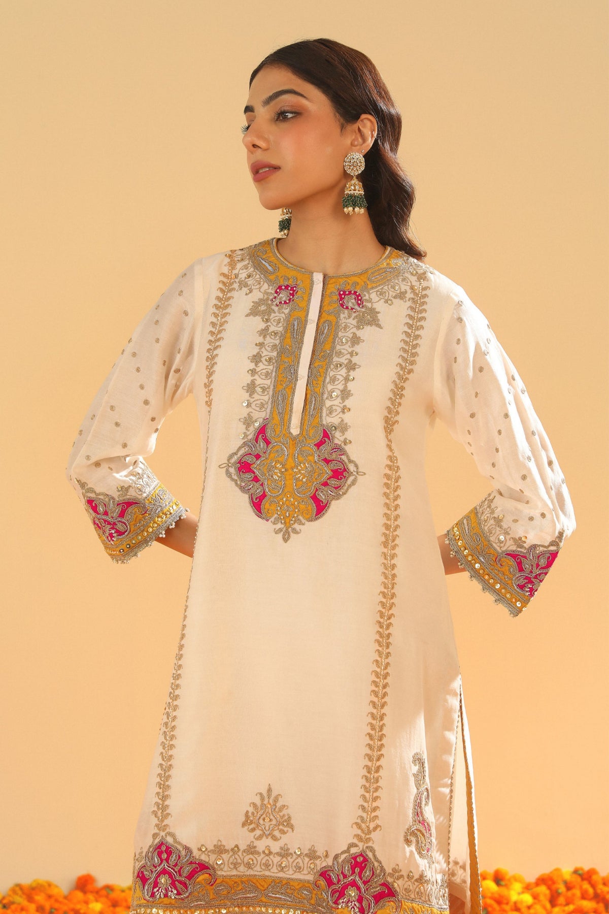 Daisy Ivory Kurta Set