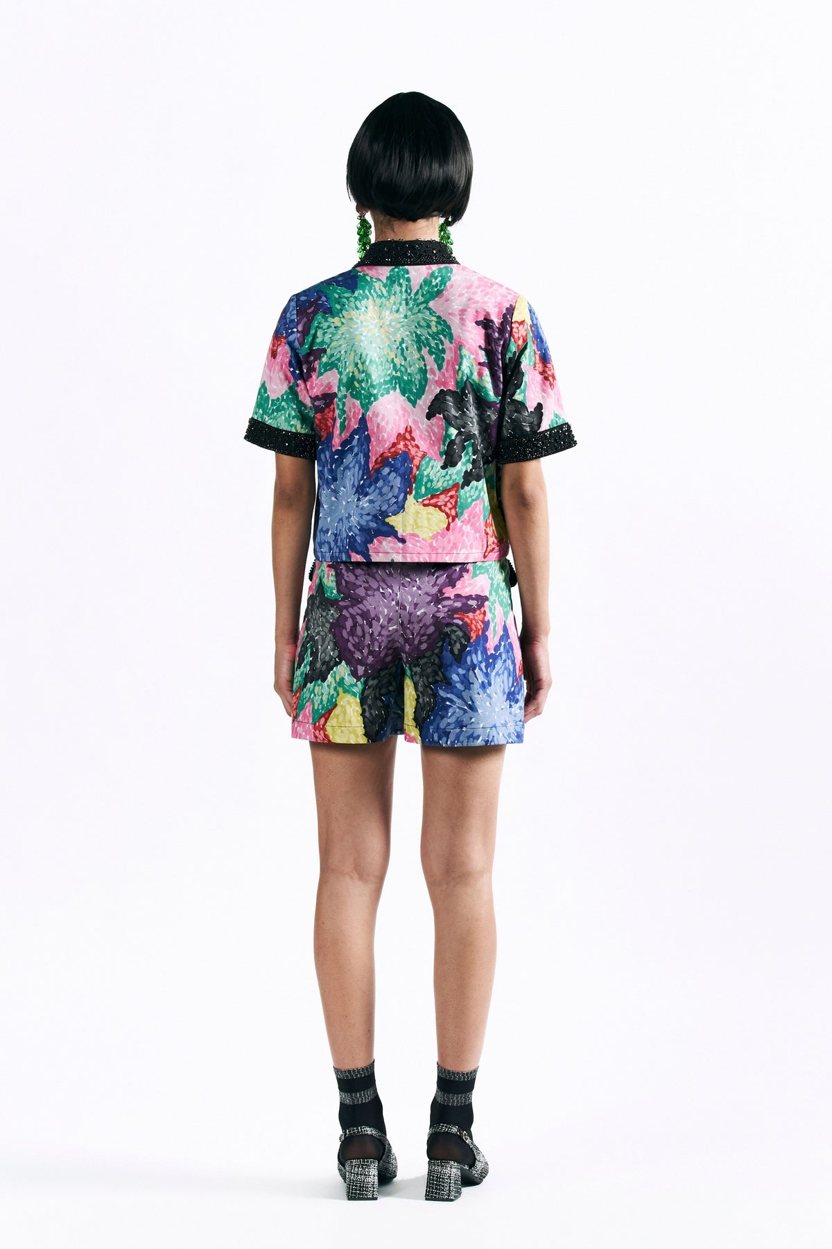 Mosaic Peonies Shirt