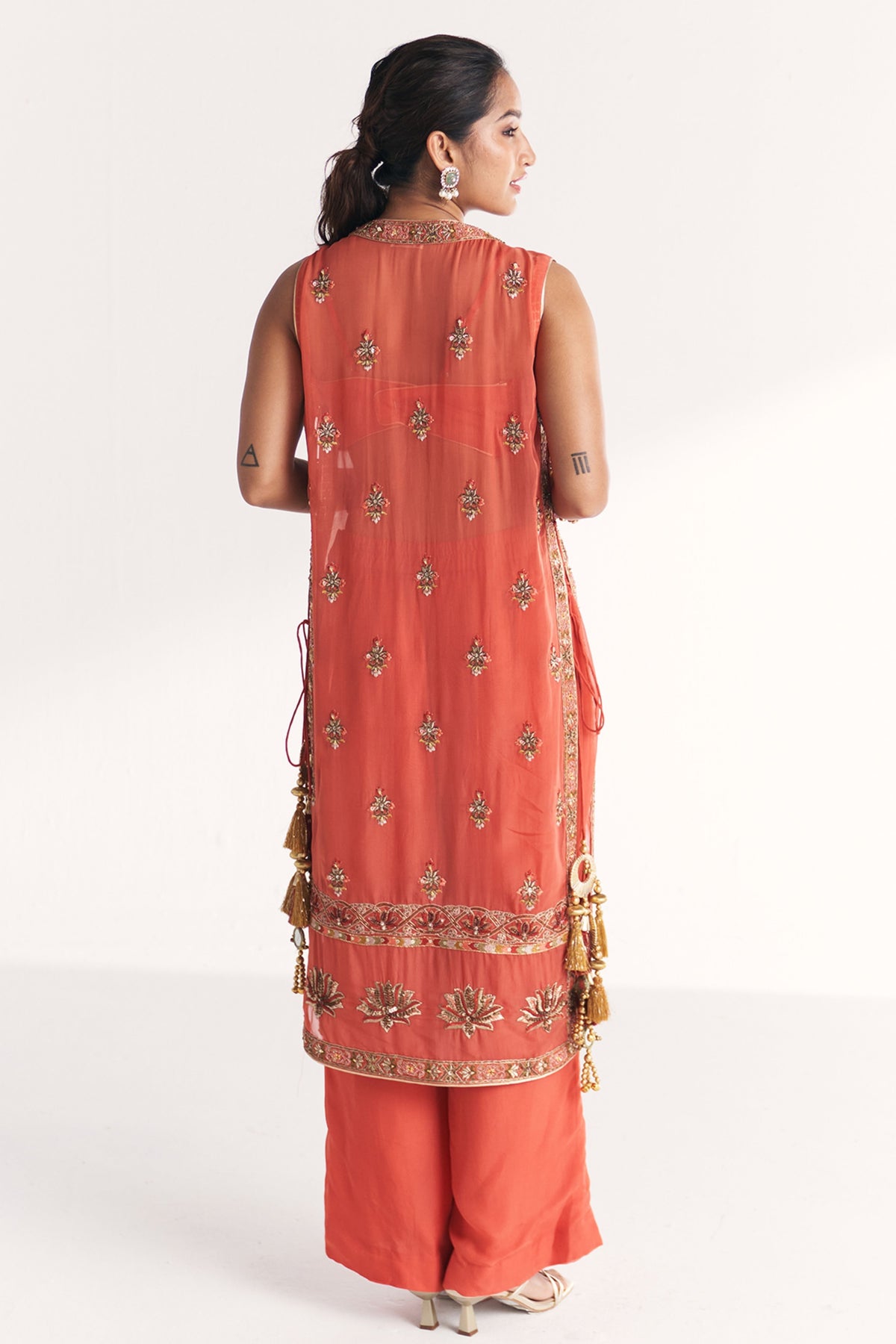 Malang Tangerine Anarkali