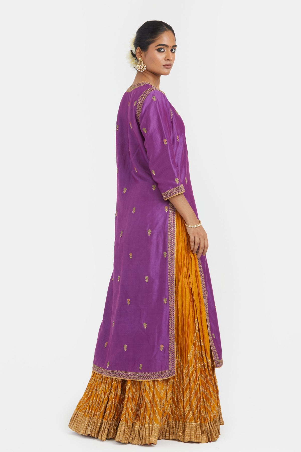 Chanderi Silk Lehenga Set