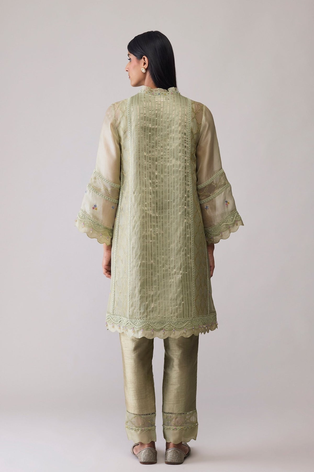 Farida Green Kurta Set