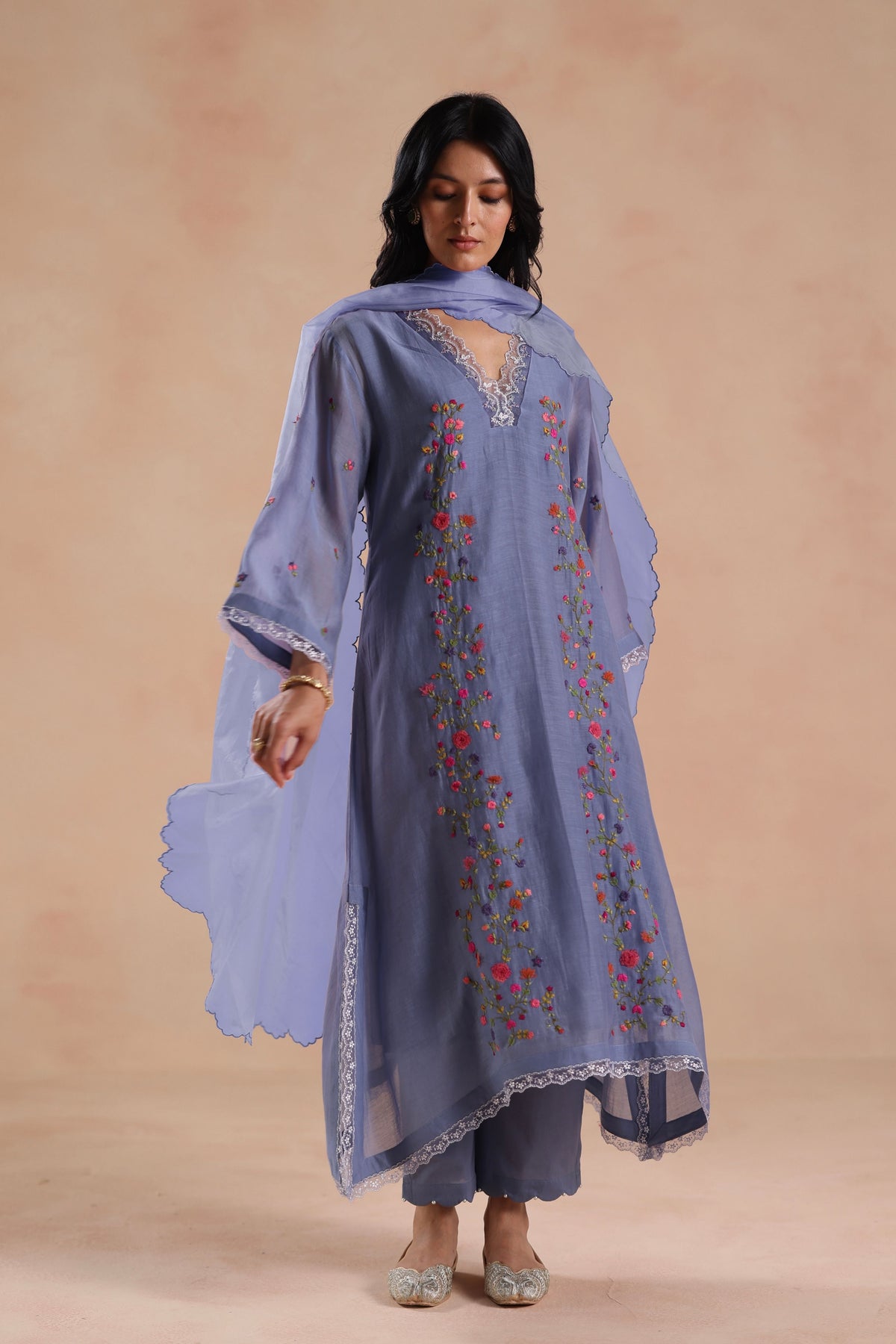 Evara Blue Kurta Set