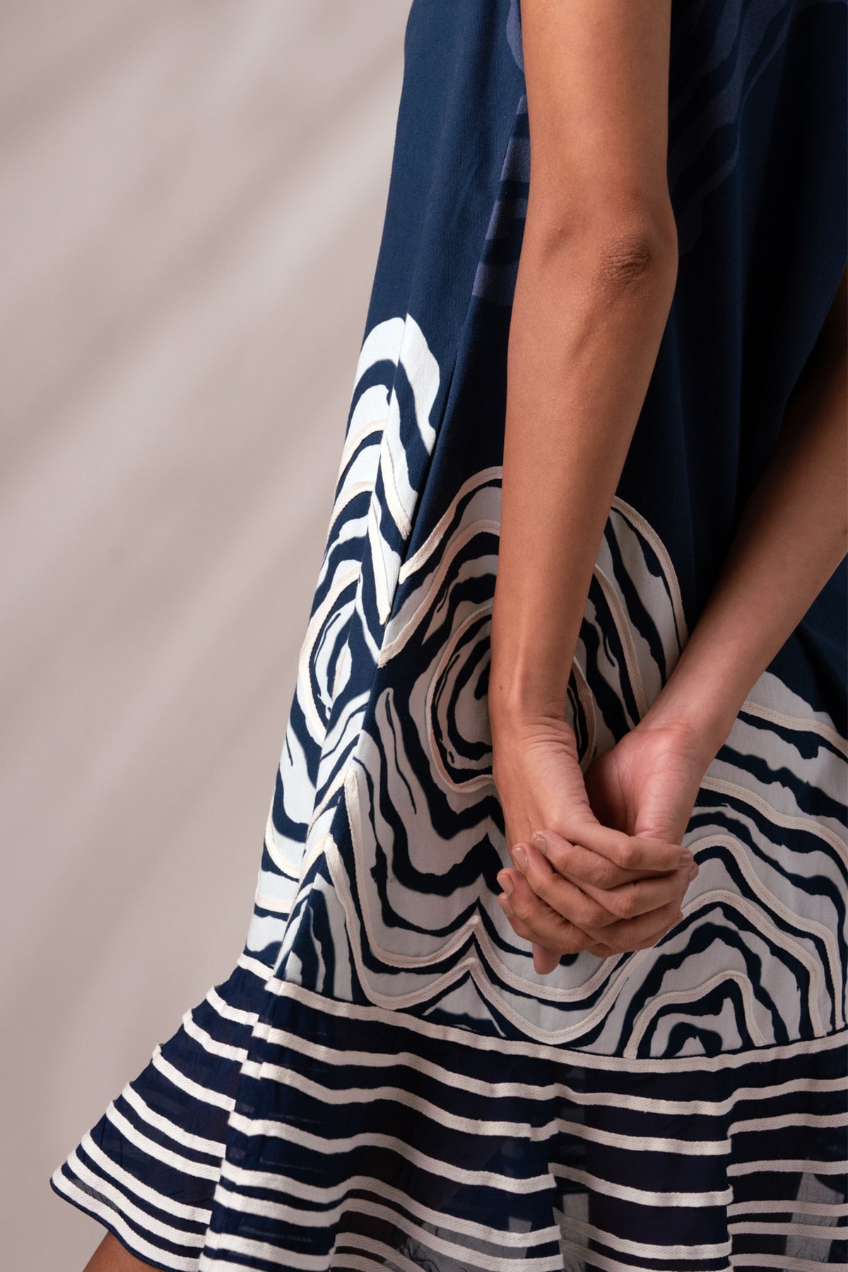 Yara Bottom Swirl Short Dress