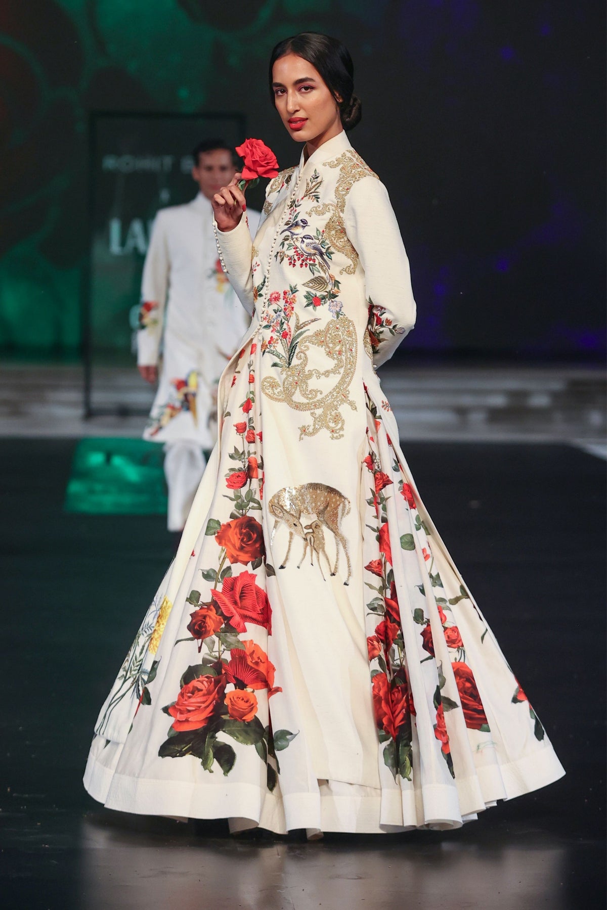 Anarkali With Long Slit Jacket