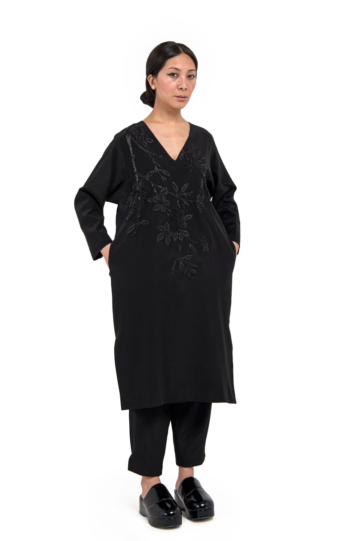 Furano &amp; Yui Black Kurta Set