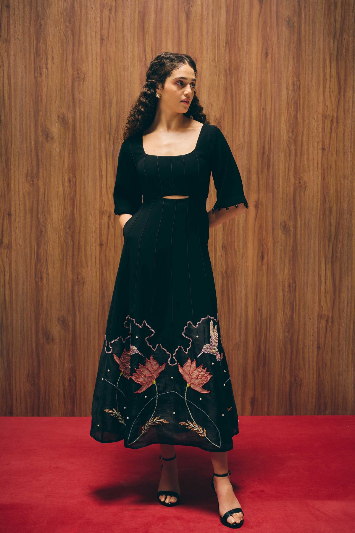 Midnight Magnolia Dress