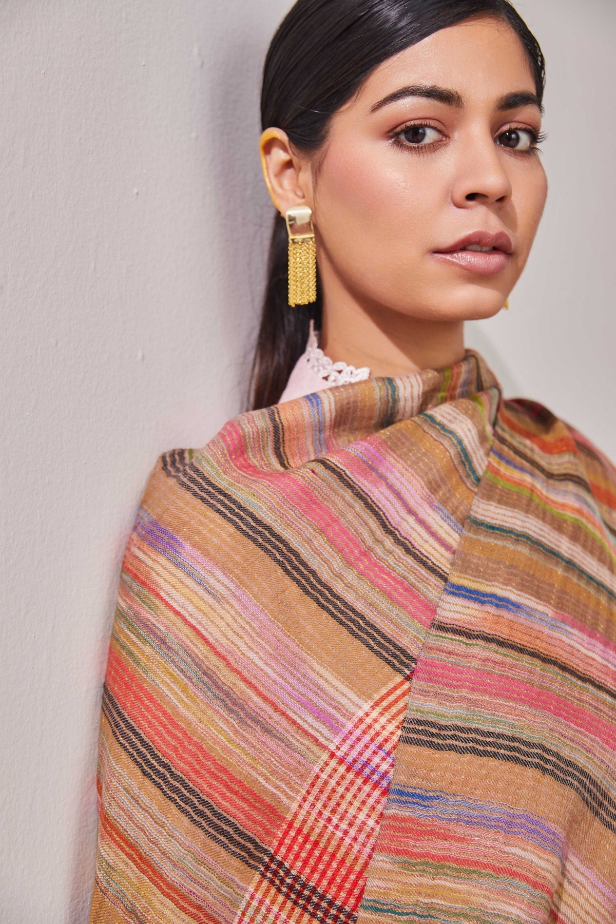 Reversible Stole in Multicolour