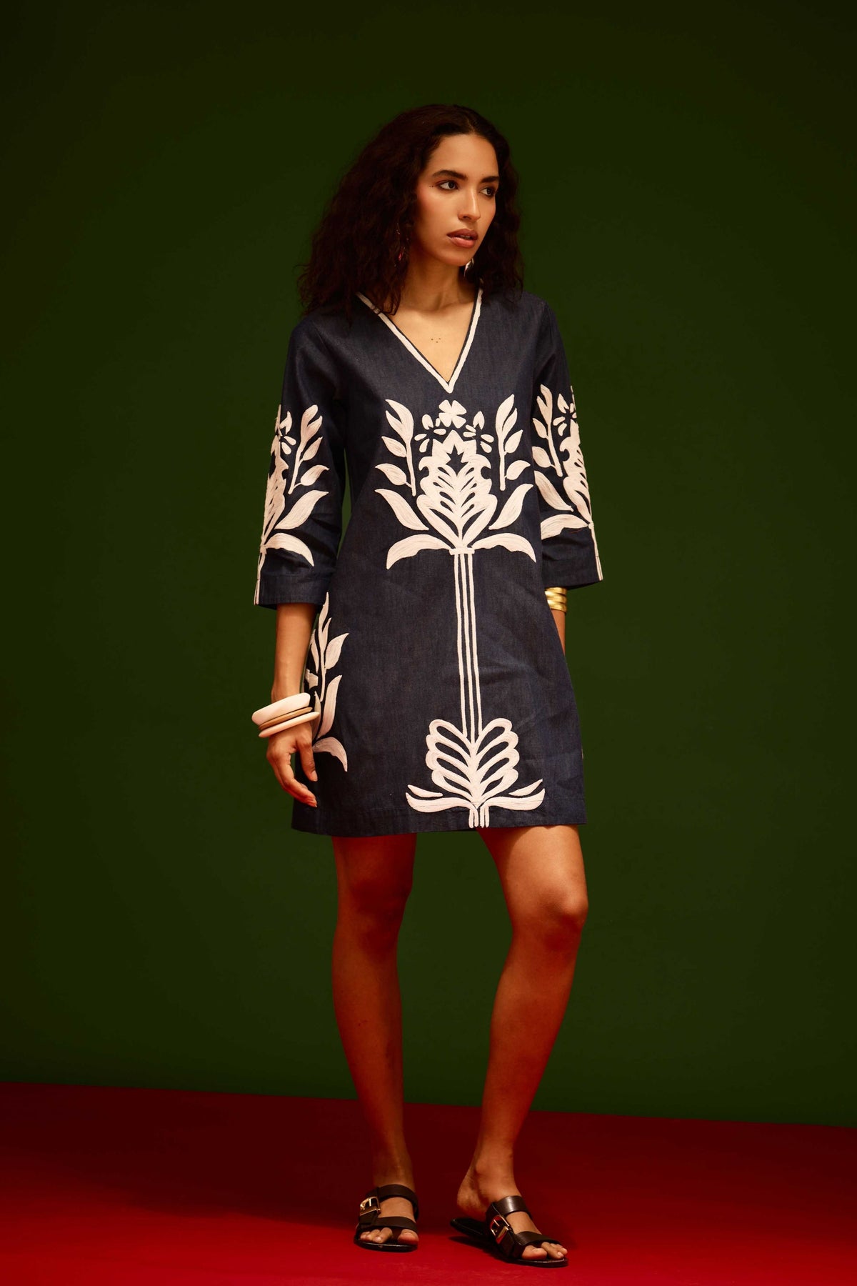 Blue Denim Shift Dress