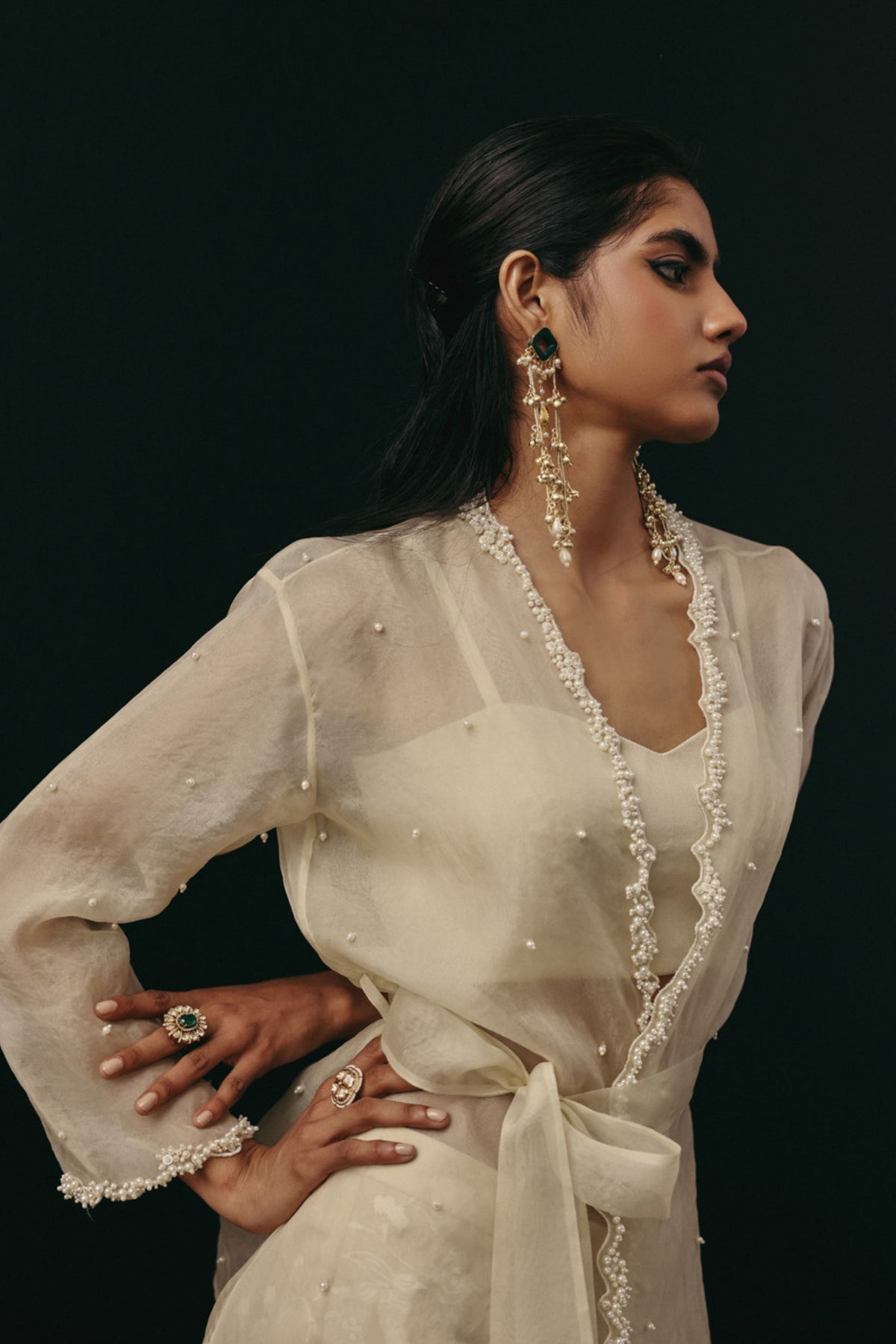 Ivory Overlay Jacket