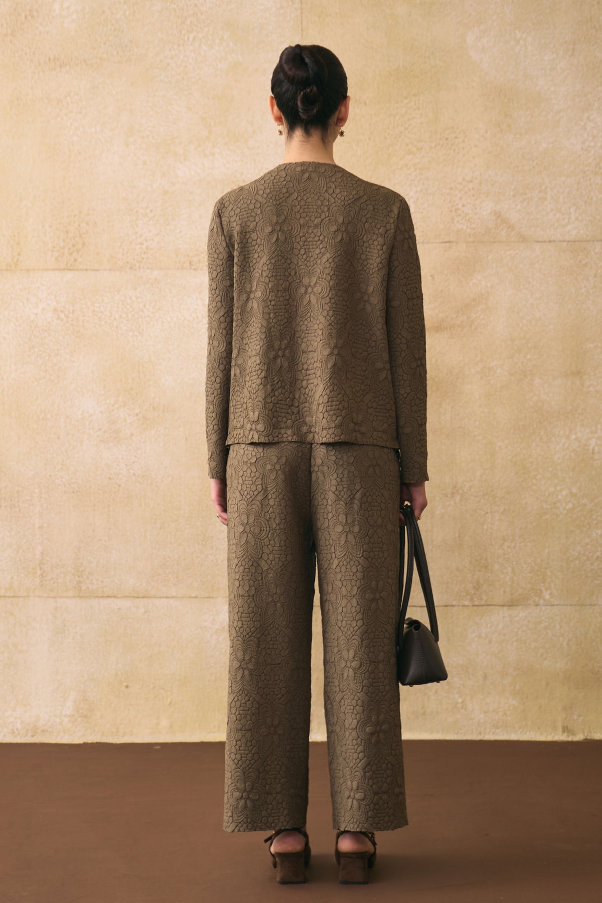 Brown Ganni Co-ord Set