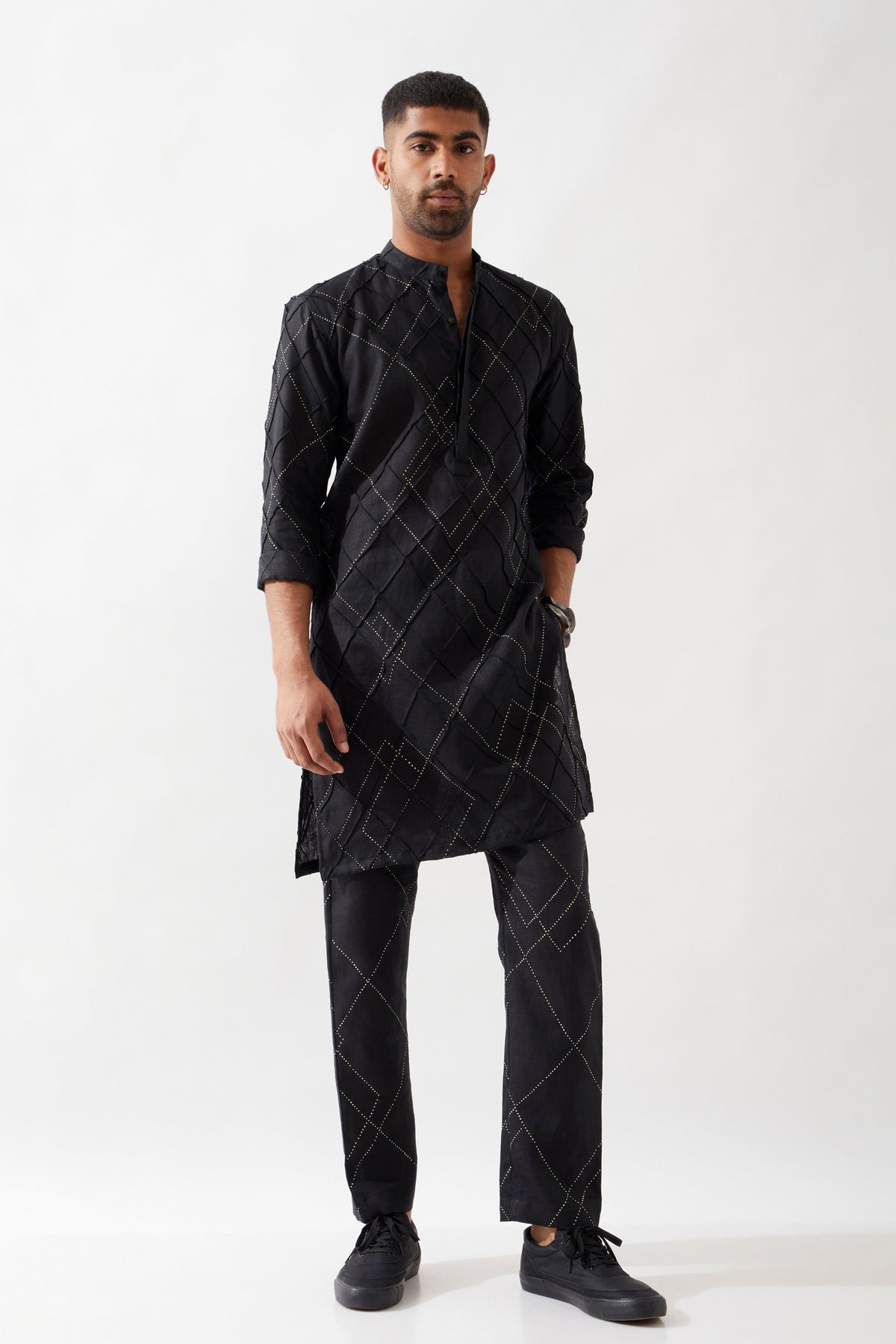 Nathan Argile Black Kurta Set