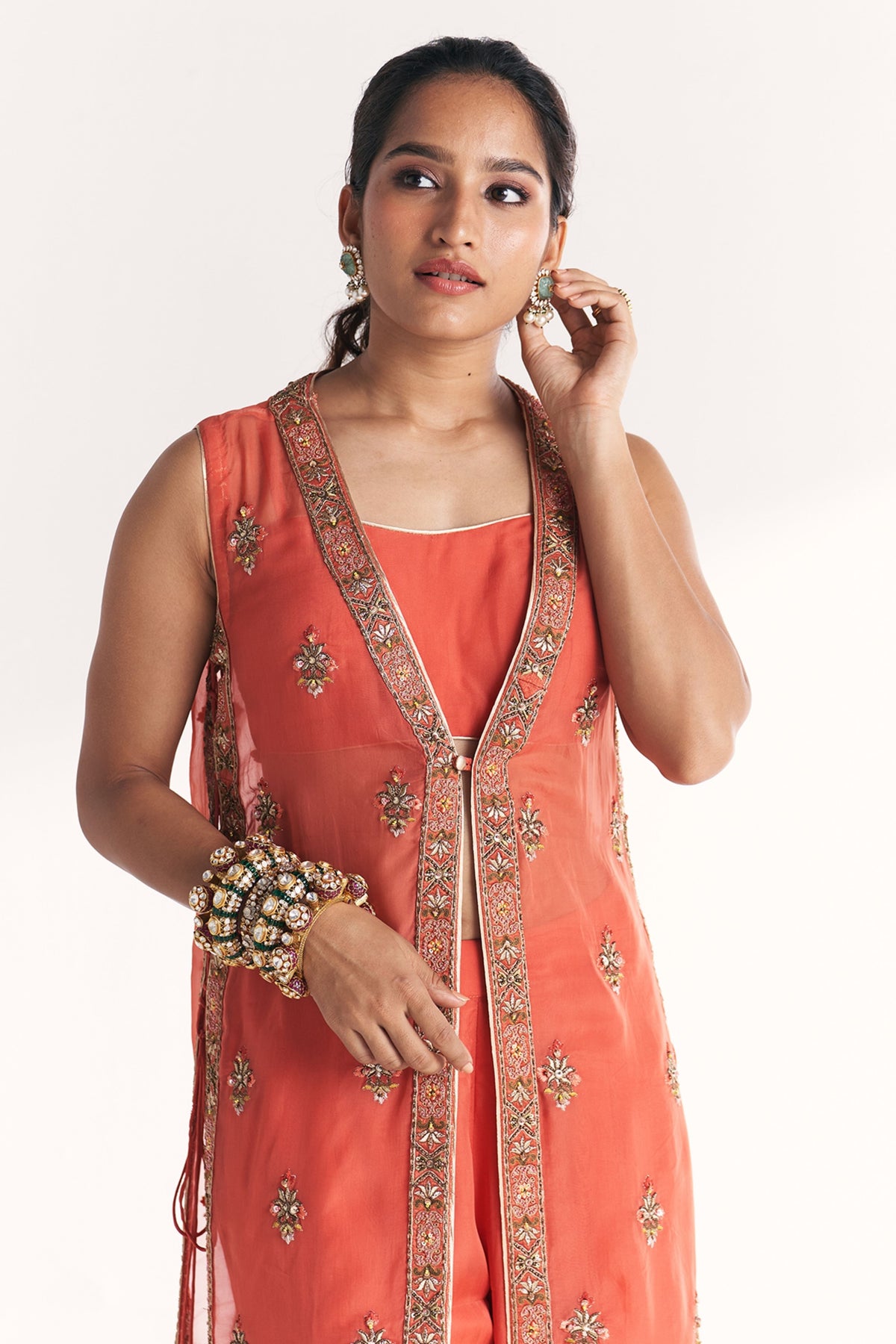 Malang Tangerine Anarkali
