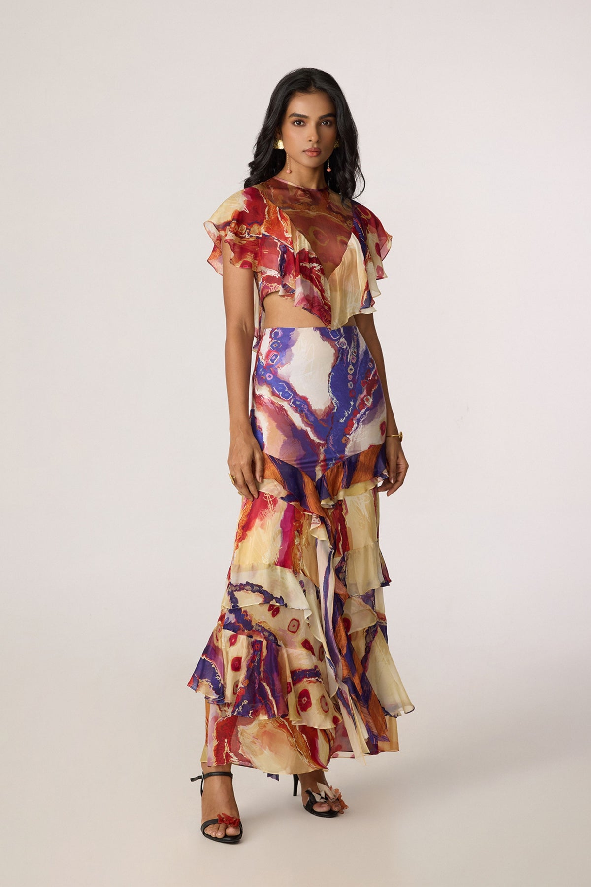 Elena Blouse & Marieya Skirt Set