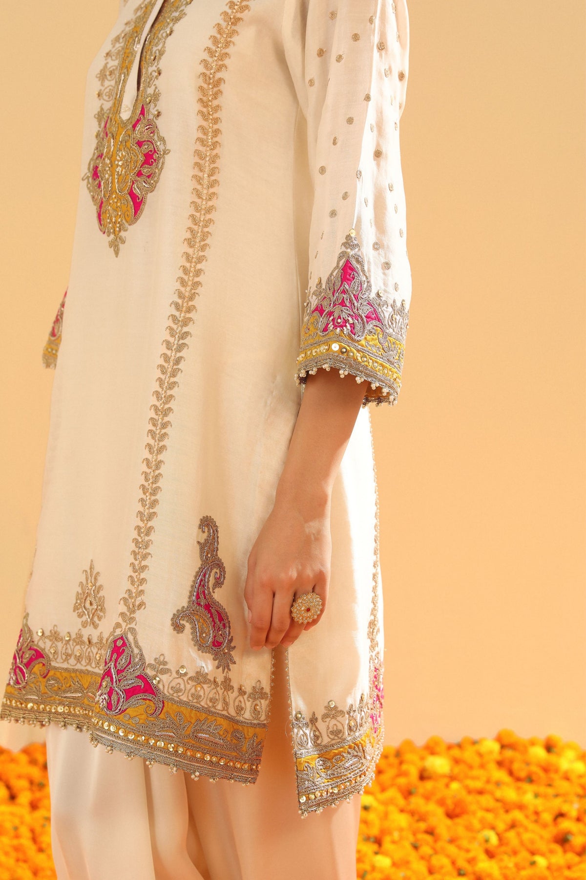 Daisy Ivory Kurta Set