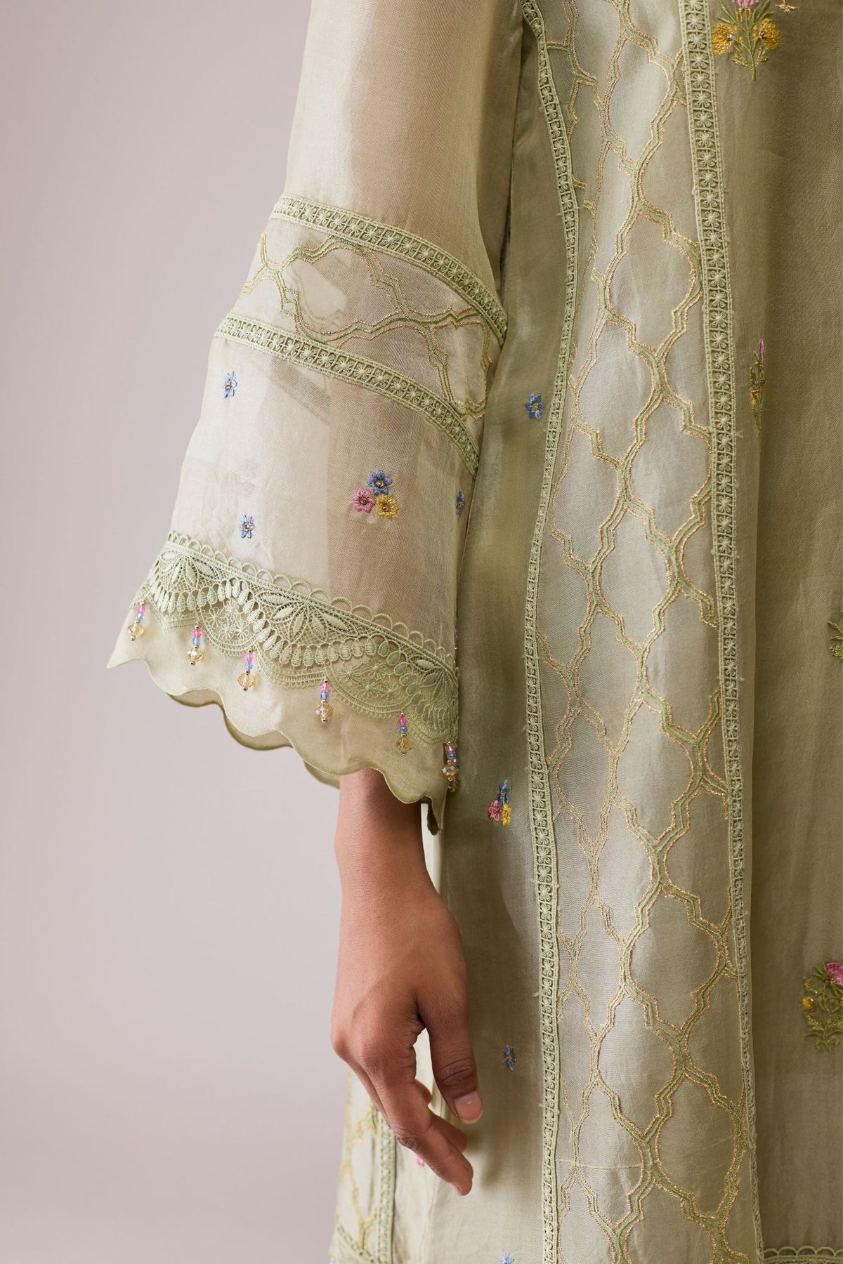 Farida Green Kurta Set