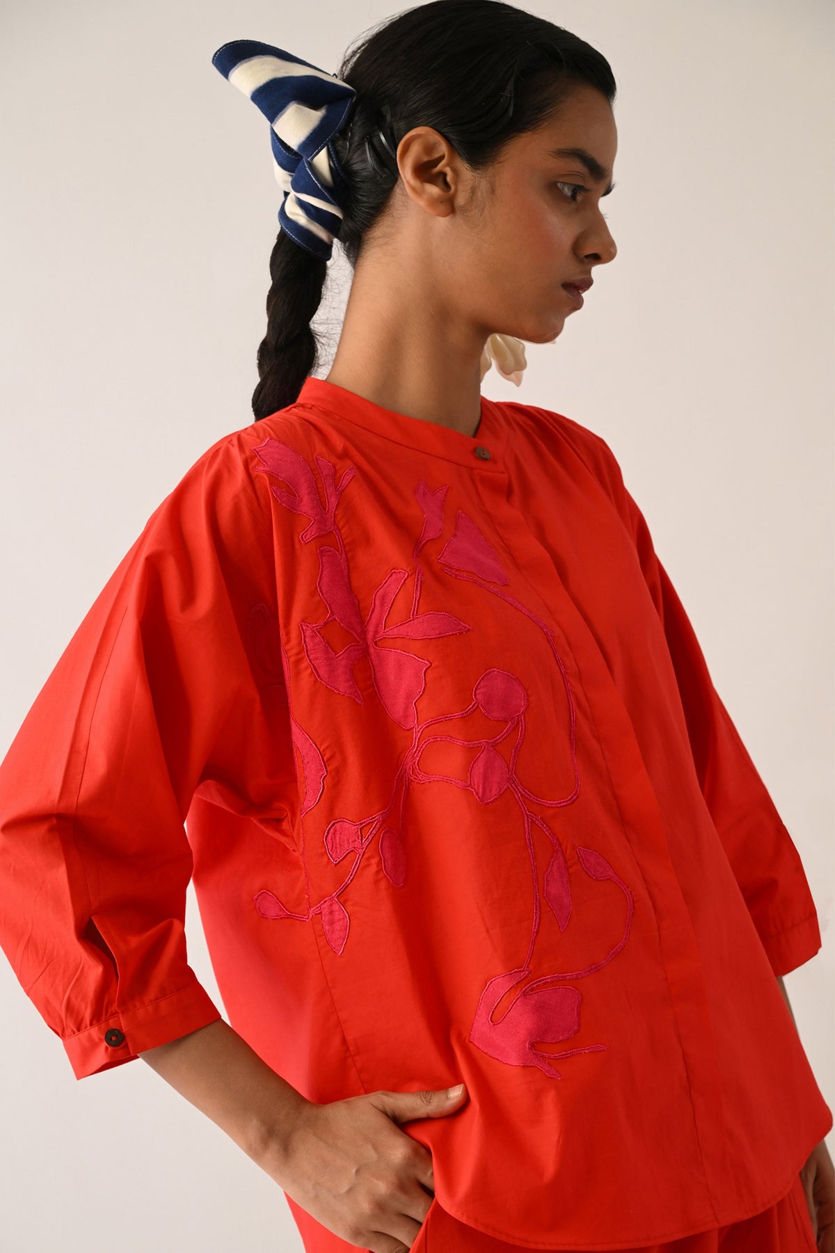 Mono Crimson Applique Set