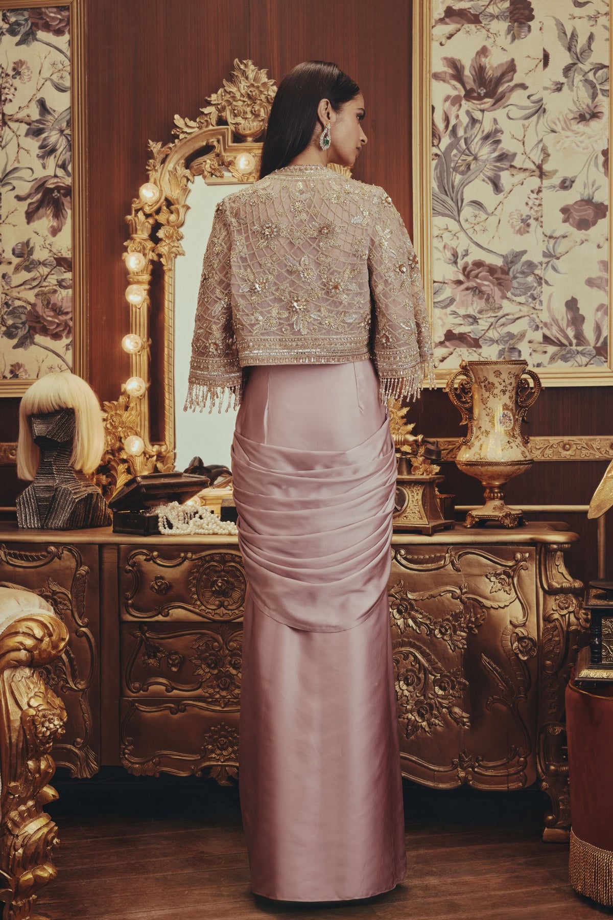 Cosmic Dusty Pink Cape Set