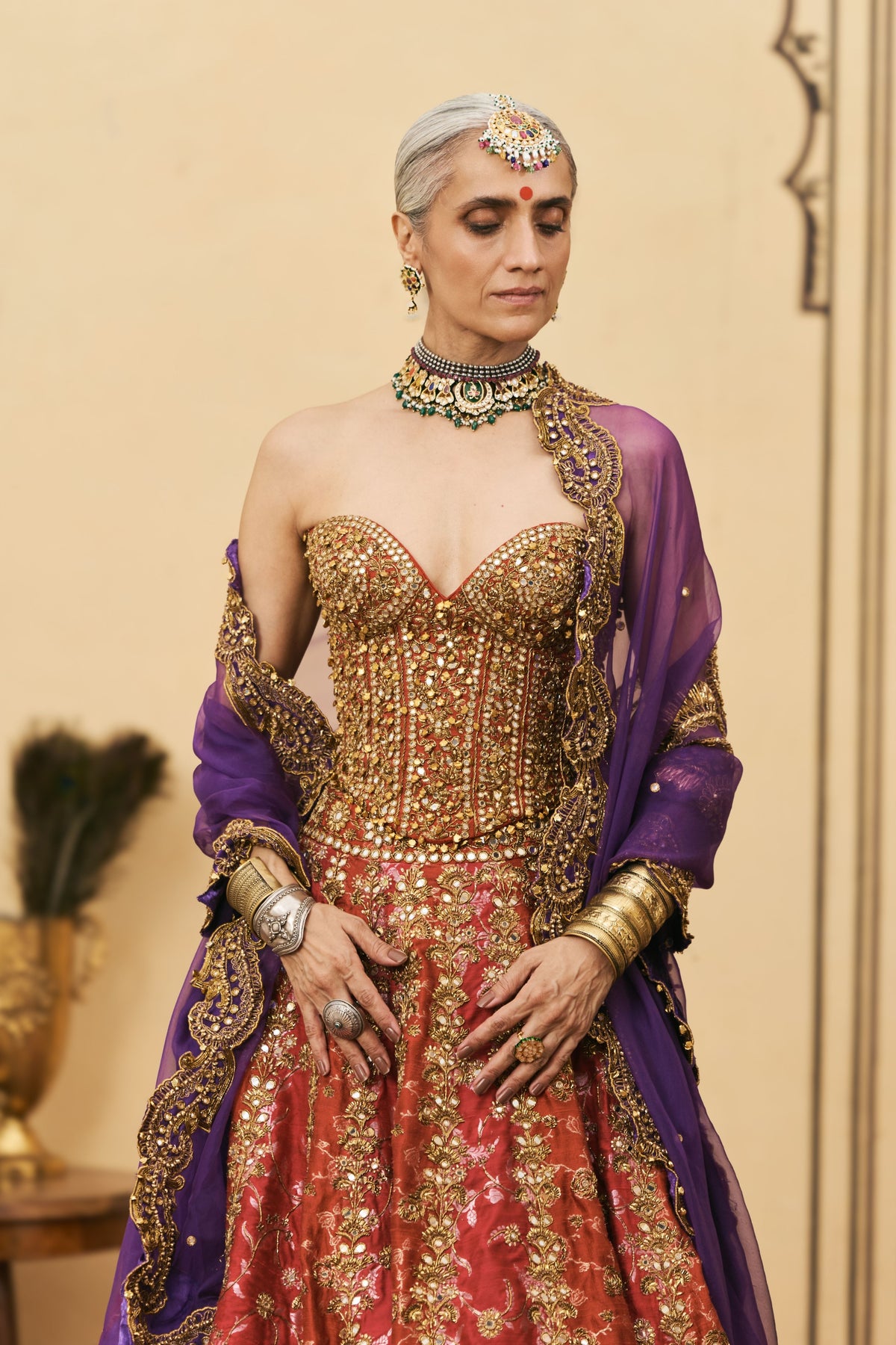 Do-Rang Organza Lehenga Set