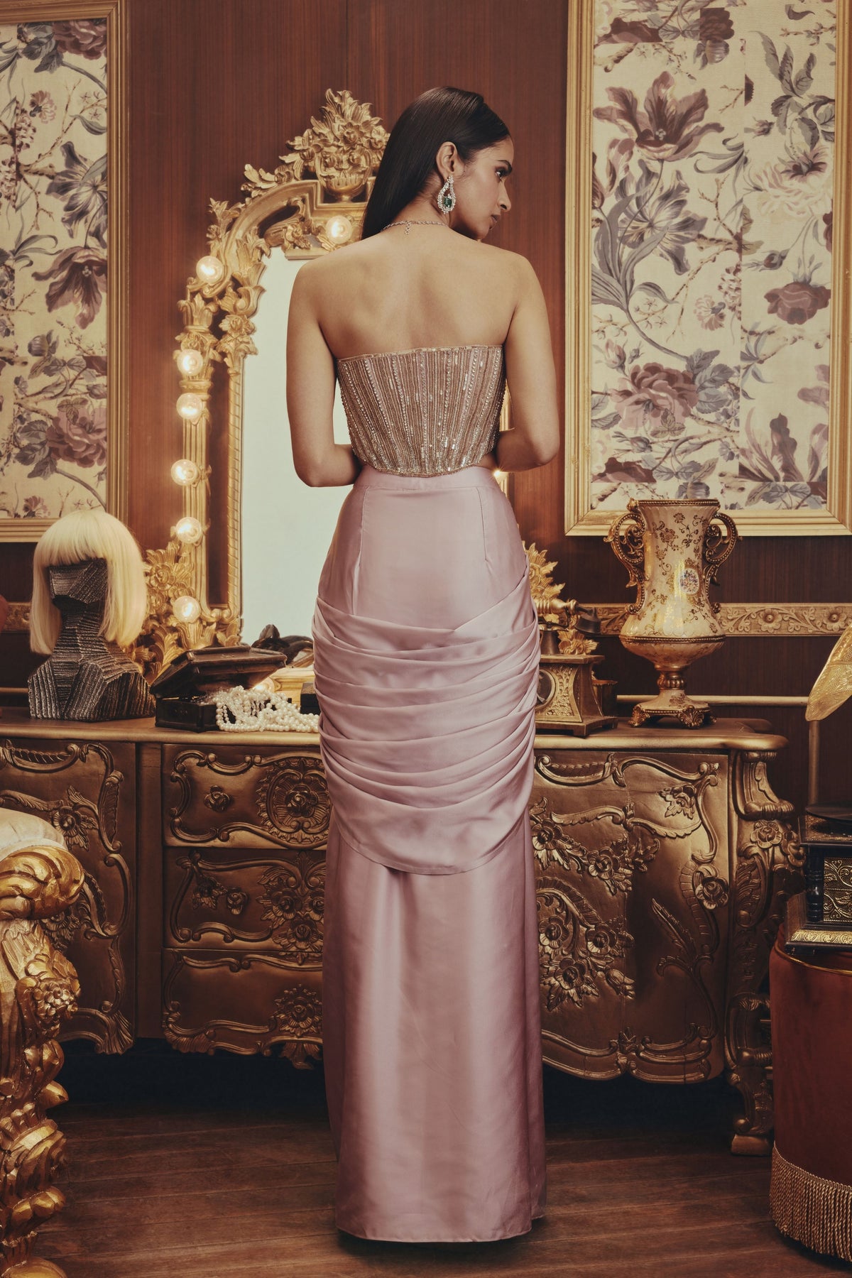 Cosmic Dusty Pink Cape Set