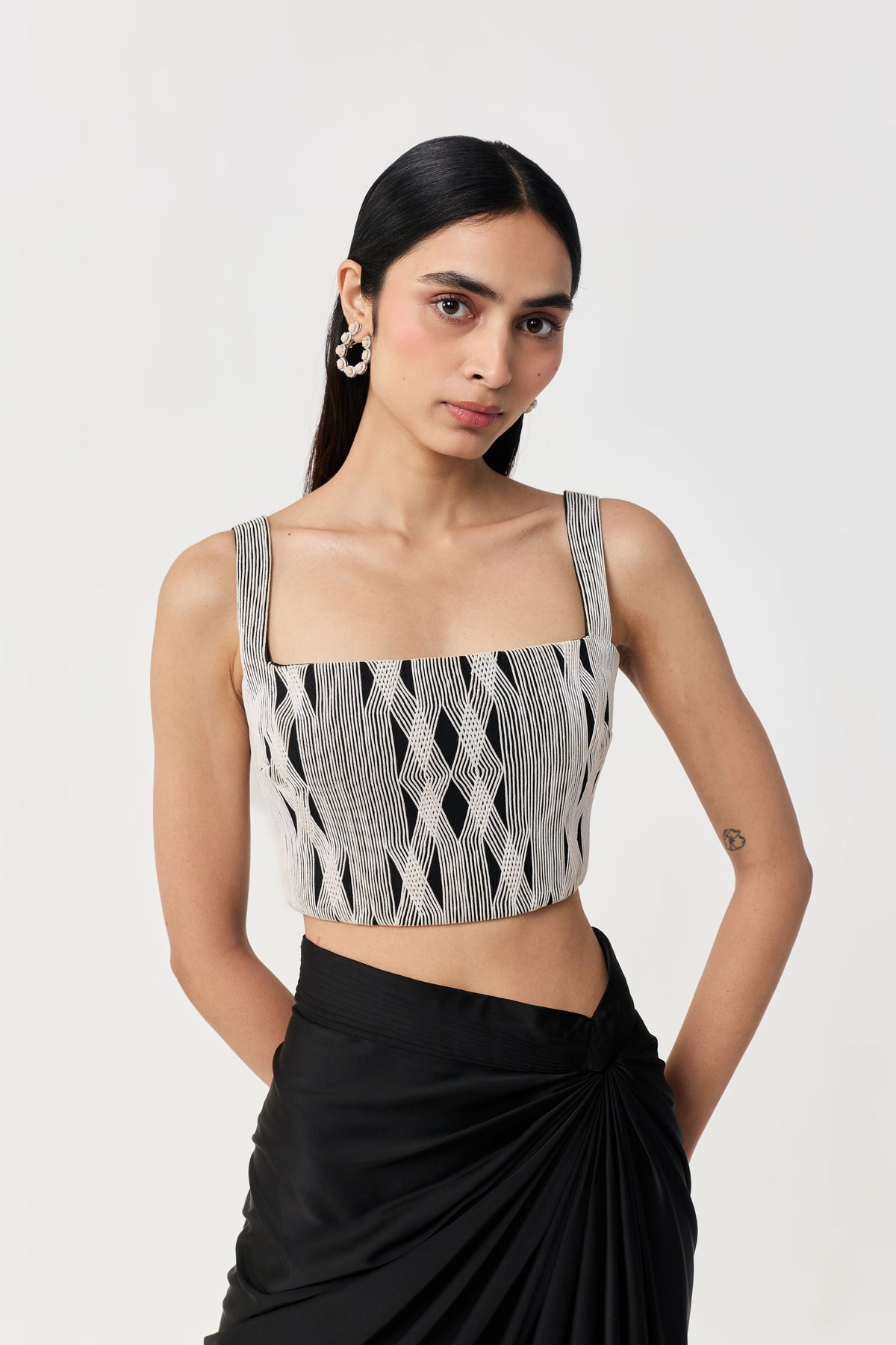 Entwined Corded Bustier Skirt Set