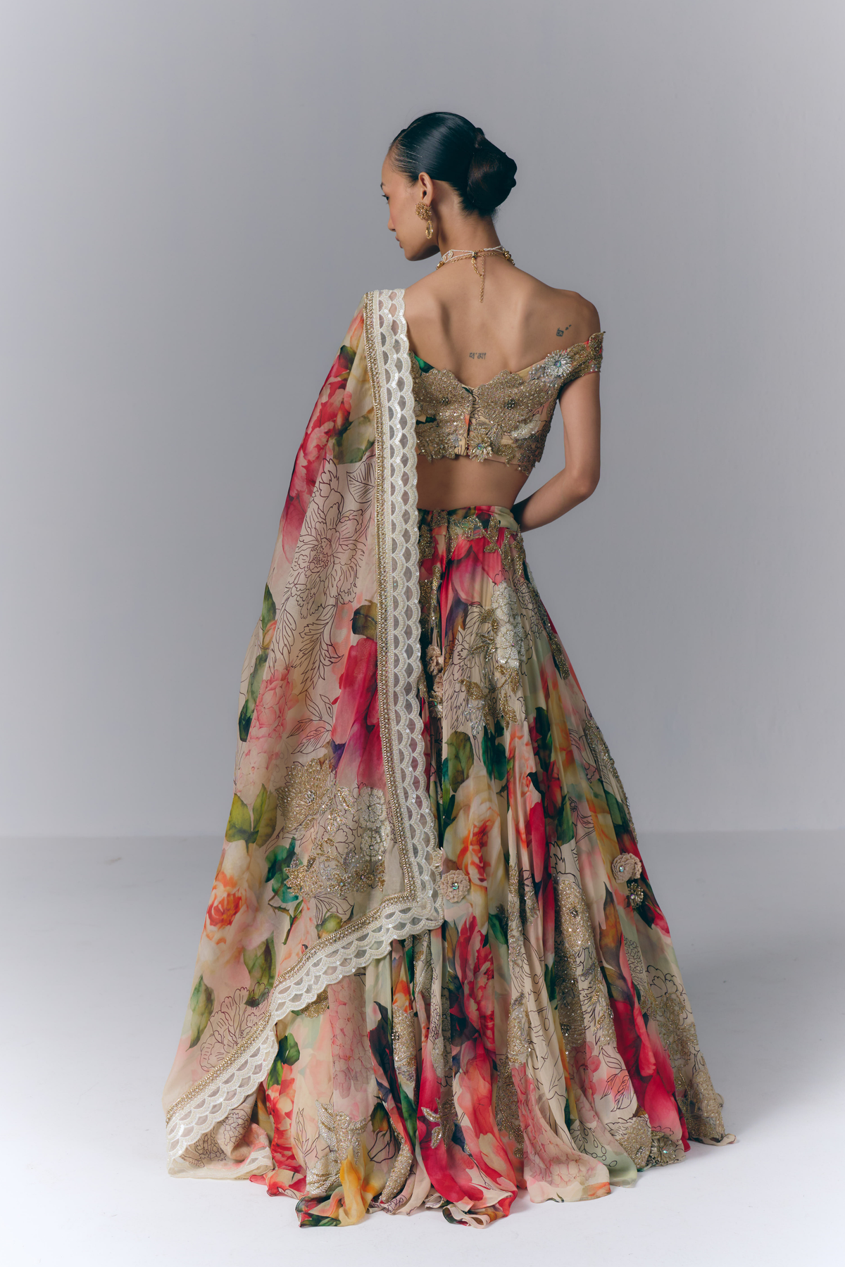 Multicolored Lehenga Set