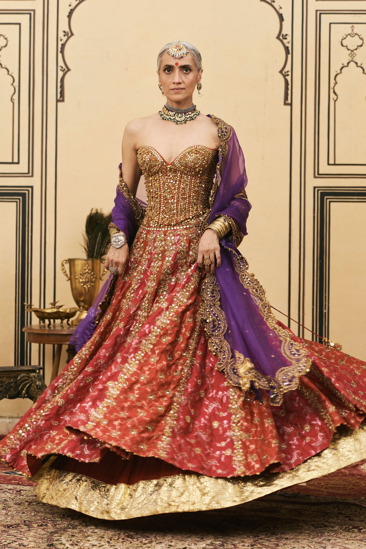 Do-Rang Organza Lehenga Set