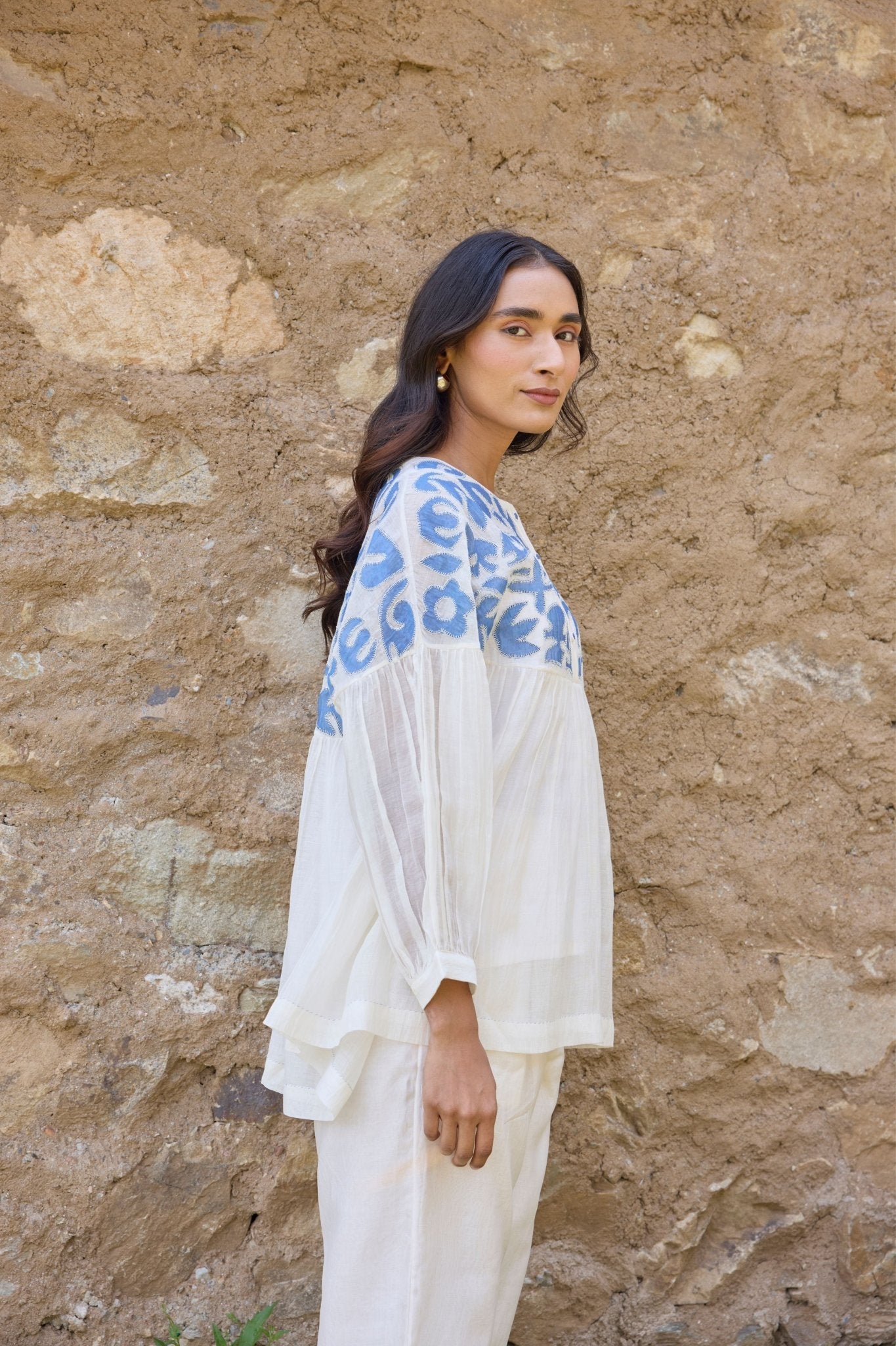 Handcrafted Appliqué Top - Ayaka - Elahe
