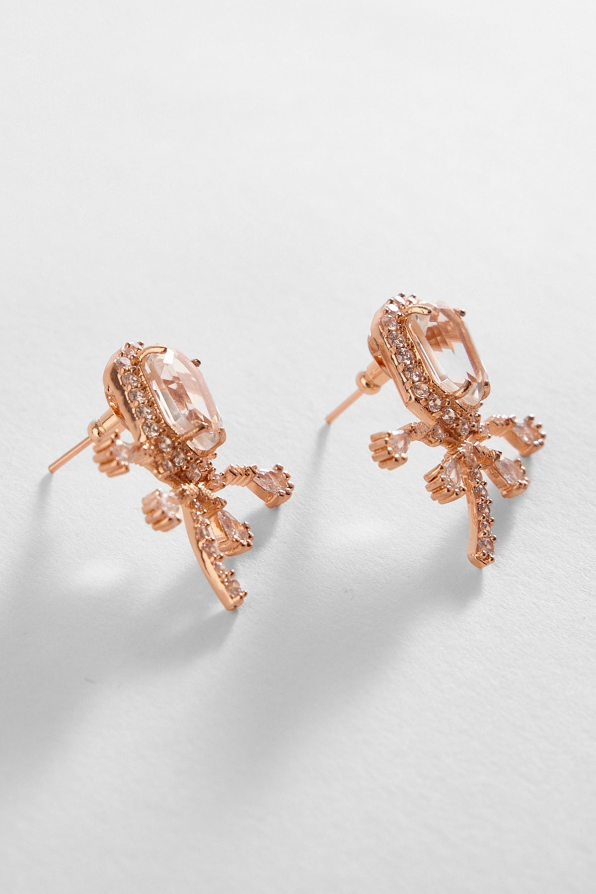 The Faena Mini Stud Earrings in Champagne