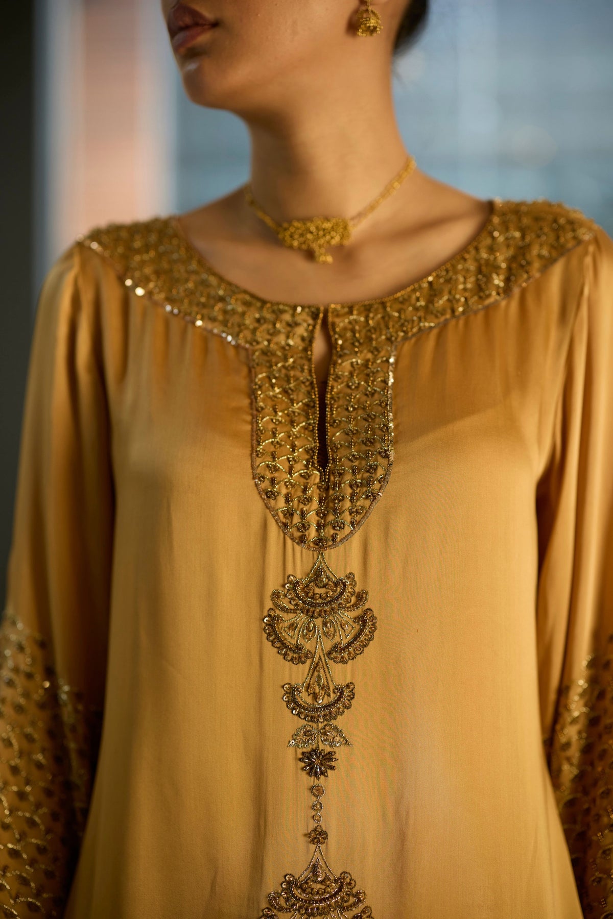 Mustard Prana Kurta Set
