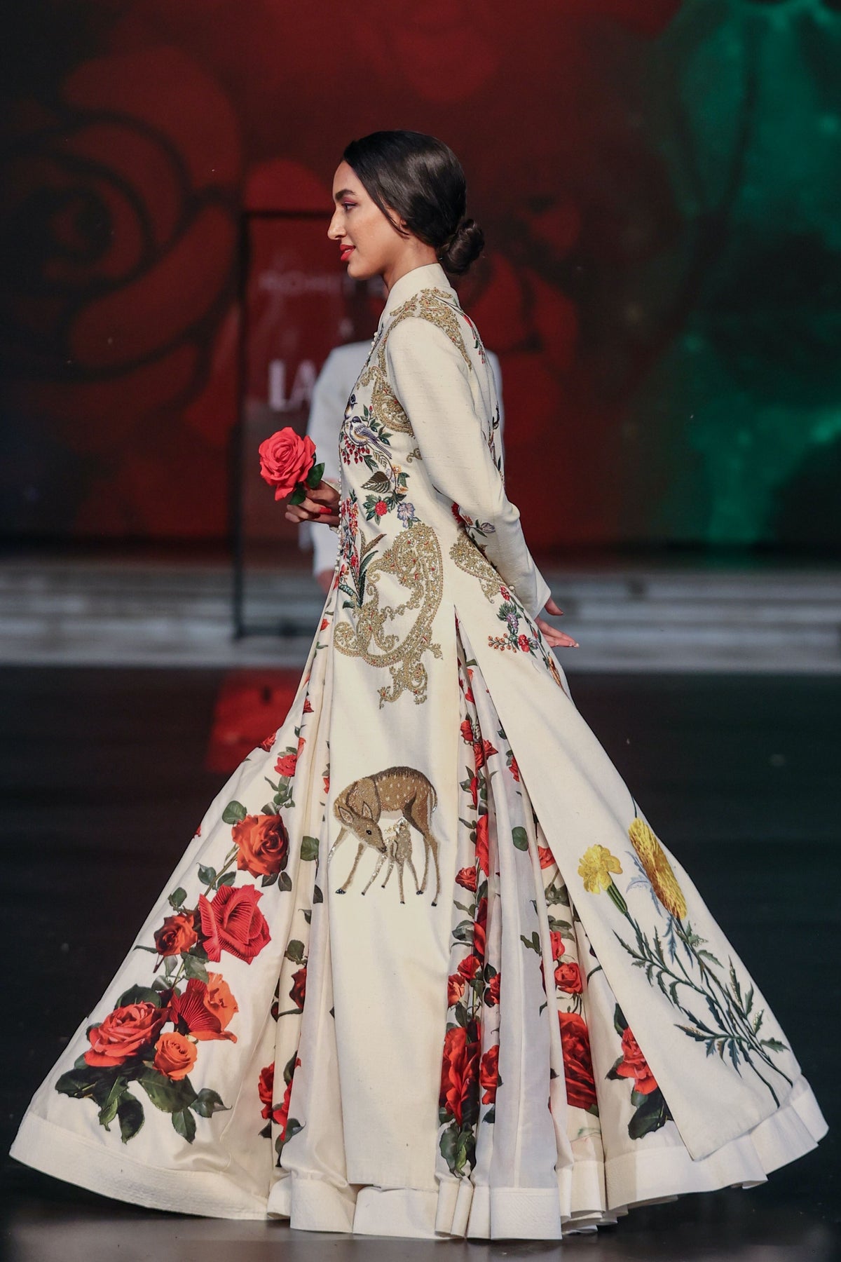 Anarkali With Long Slit Jacket