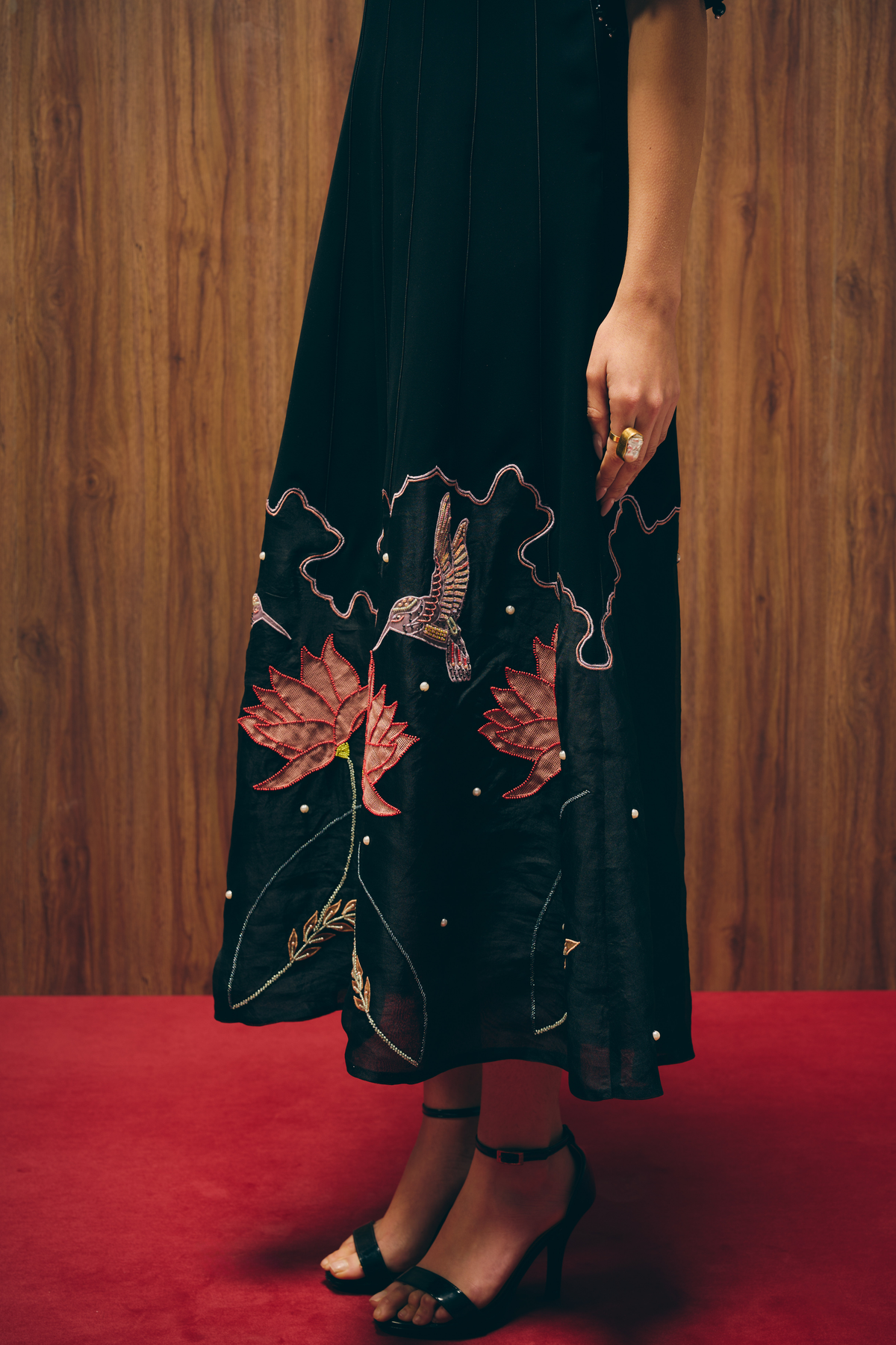 Midnight Magnolia Dress