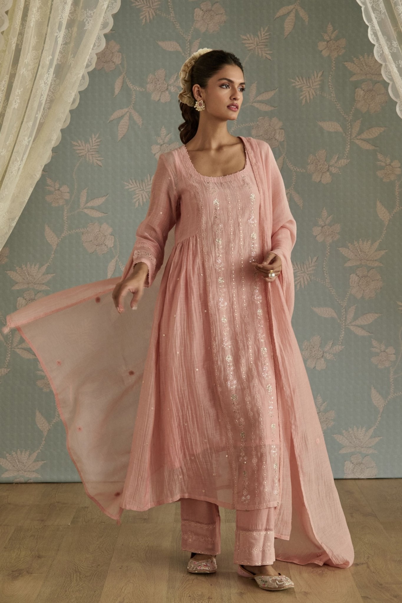 Pink Roohi Kurta Set - Kritika Dawar - Elahe